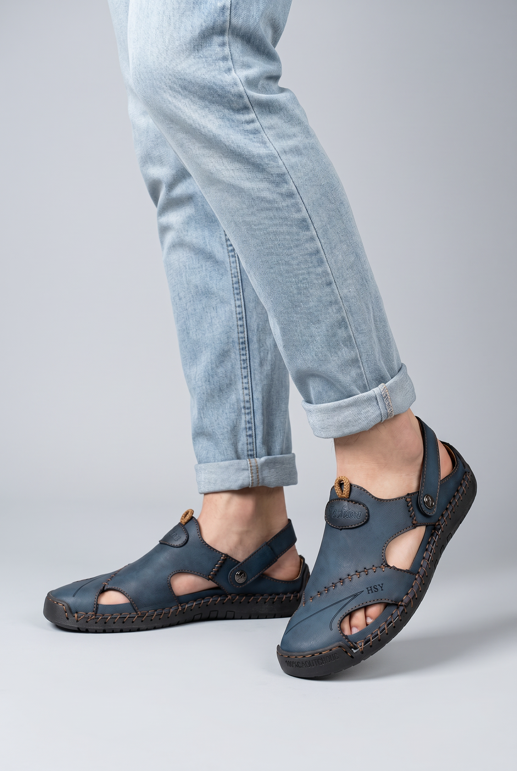 Men’s Round Toe Slip On Clogs | Cut Out Design