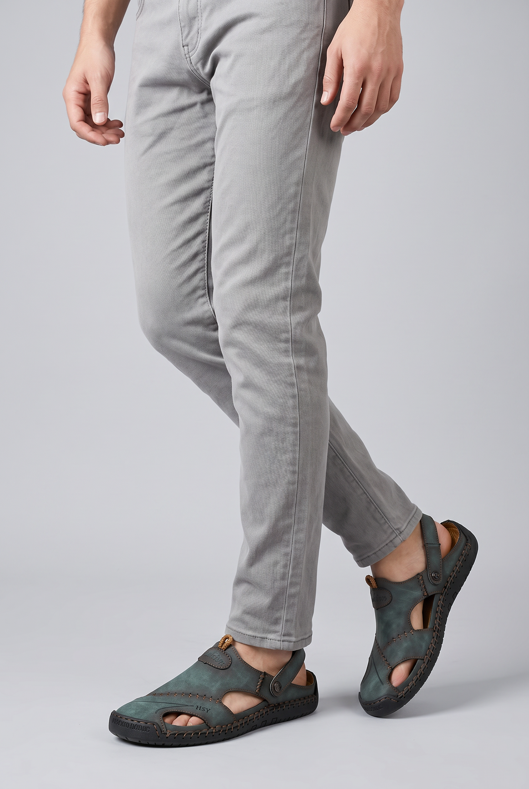 Men’s Round Toe Slip On Clogs | Cut Out Design