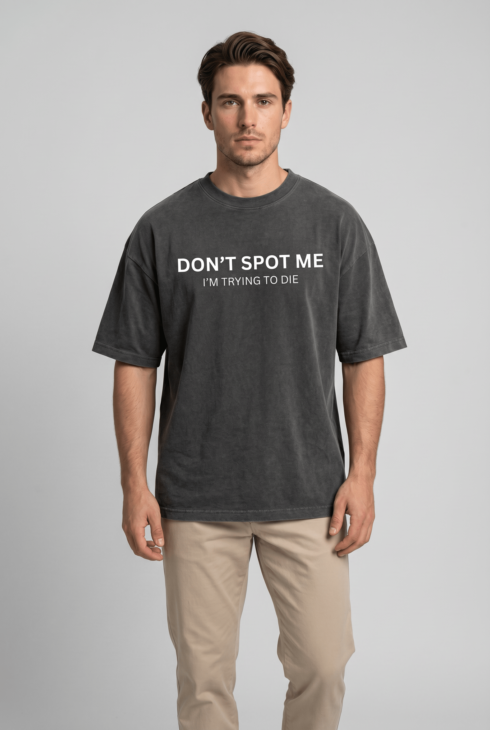 Men's Round Neck Short Sleeves Drop Shoulder T-Shirt | Casual