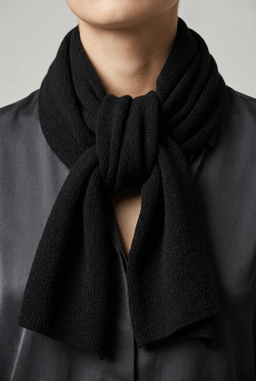 Unisex Winter Scarf | Ribbed Knit & Plain Pattern