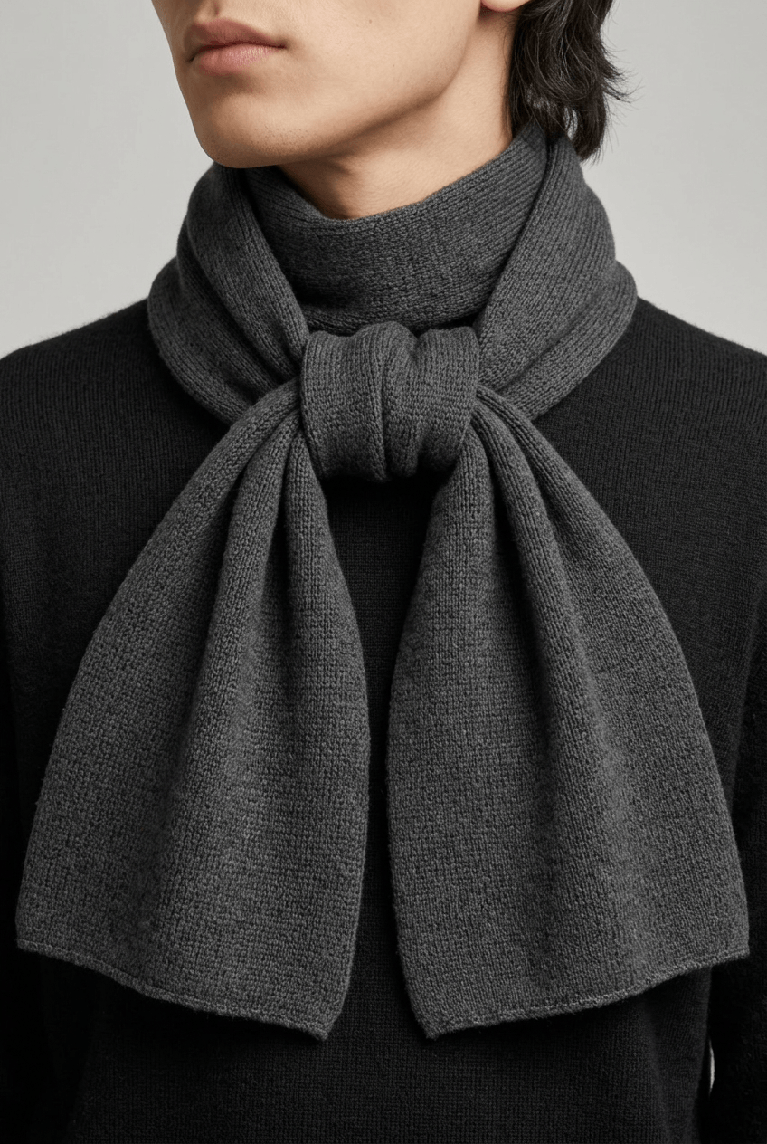 Unisex Winter Scarf | Ribbed Knit & Plain Pattern