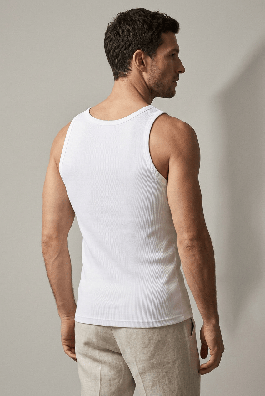 Men’s Sleeveless Ribbed Tank Top | Classic
