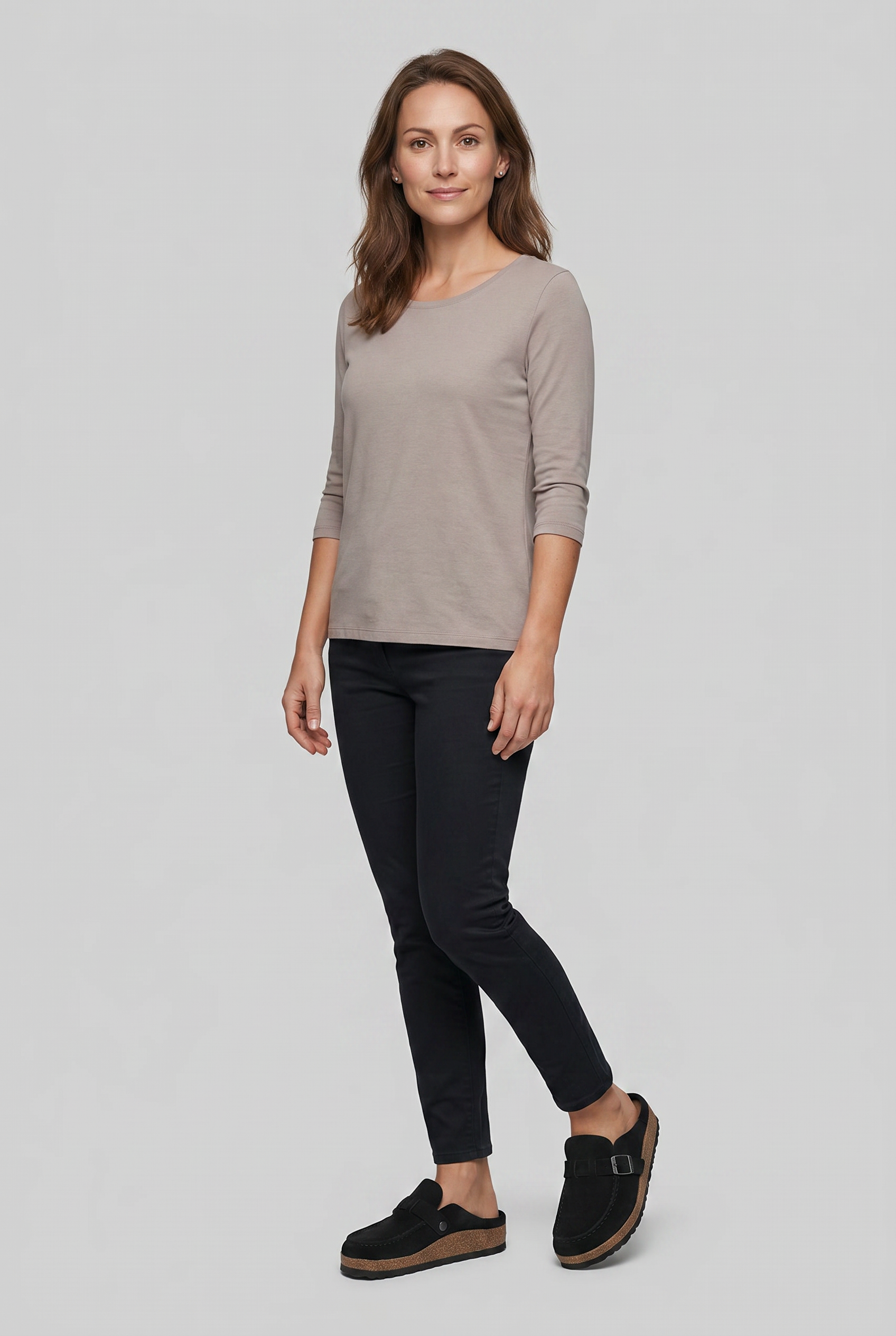 Women’s Round Toe Slip On Clogs | Cork Sole