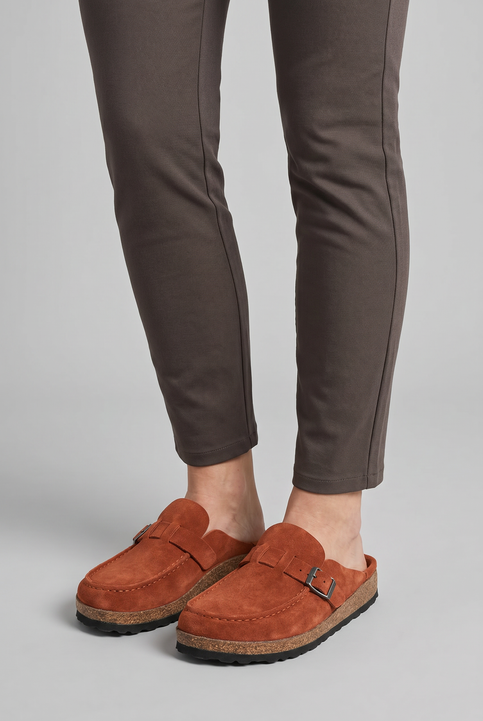 Women’s Round Toe Slip On Clogs | Cork Sole