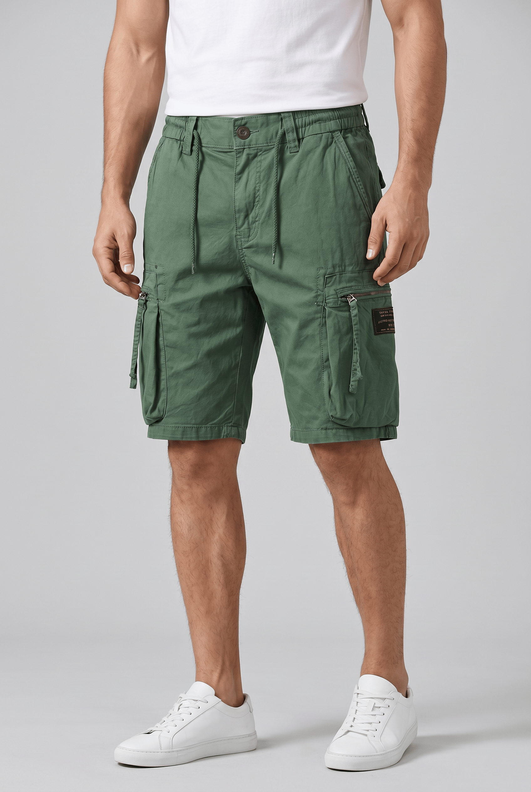 Men's Tactical Cargo Drawstring Summer Shorts | Multi Pocket