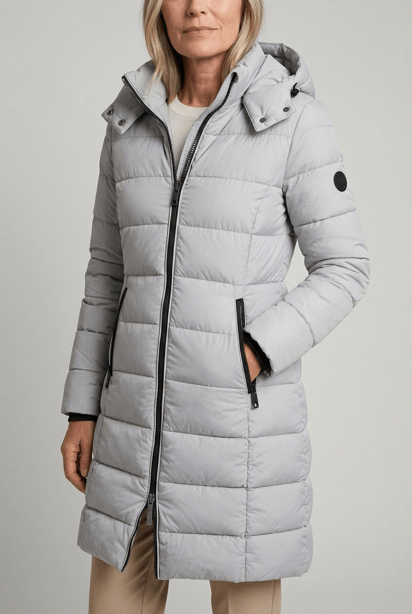 Women's Hooded Puffer Coat | Full Zip & Quilted