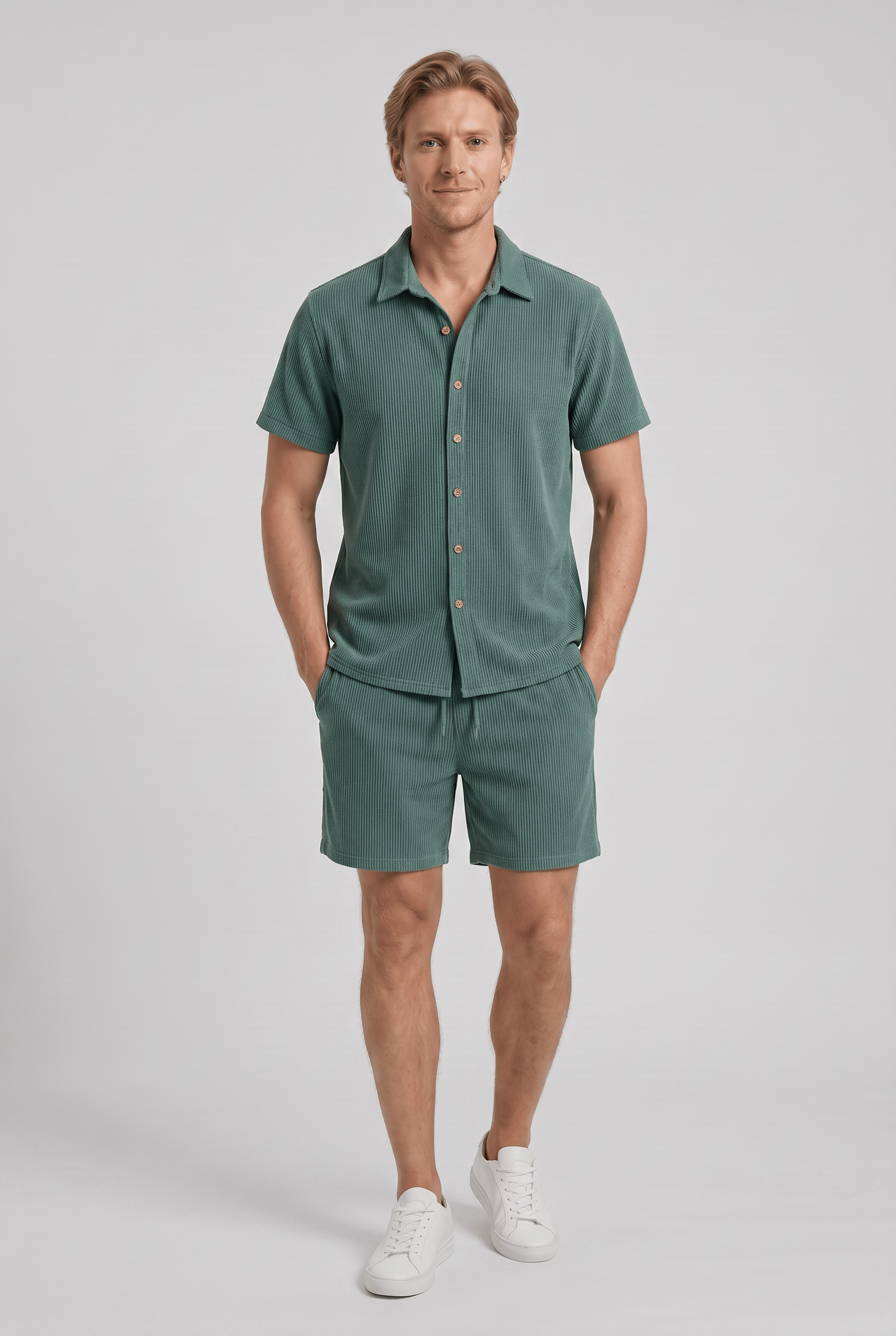 Men’s Ribbed Co-Ord Summer Set | Casual