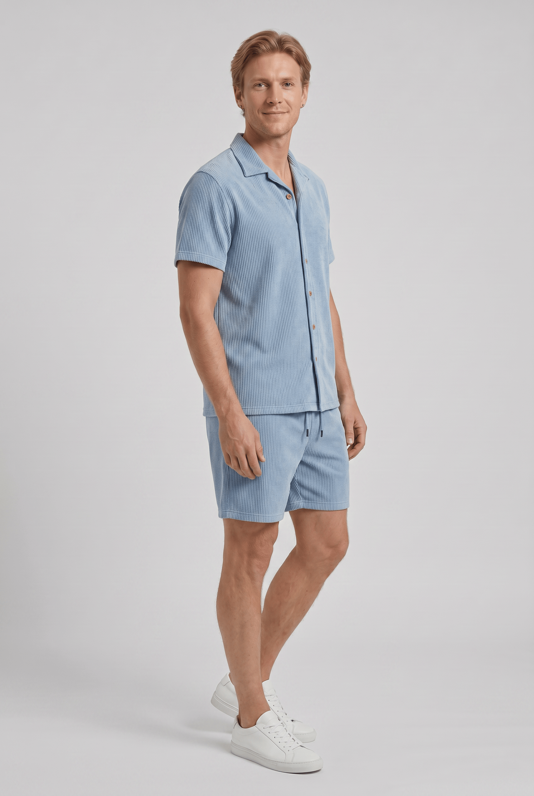 Men’s Ribbed Co-Ord Summer Set | Casual