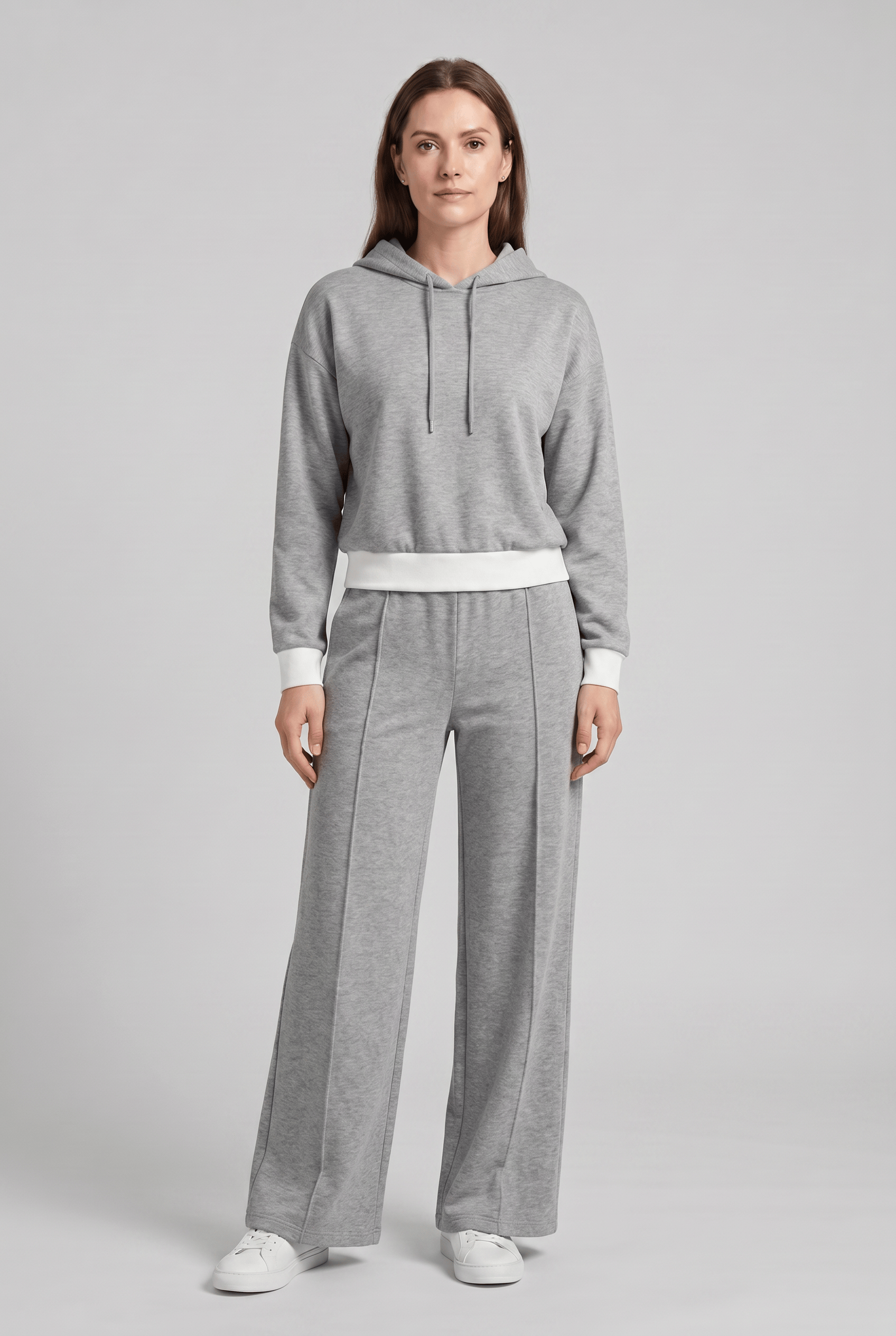 Women’s Wide Leg Co-Ord Hoodie Tracksuit Set | Casual