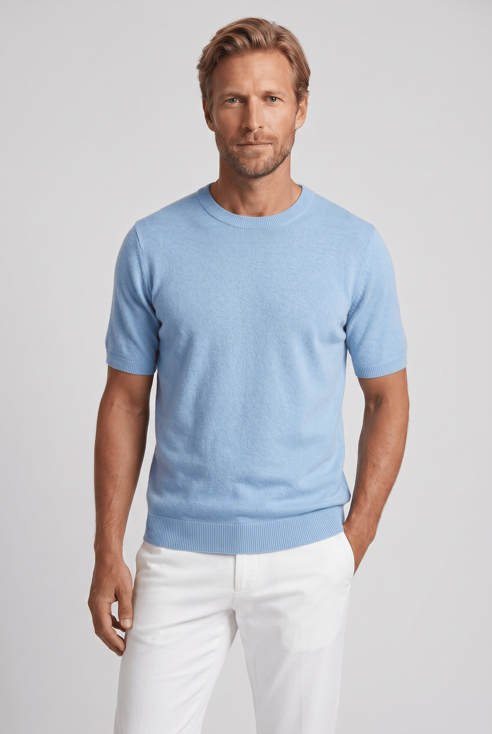 Men’s Crew Neck Short Sleeve Summer T-Shirt | Relaxed Fit
