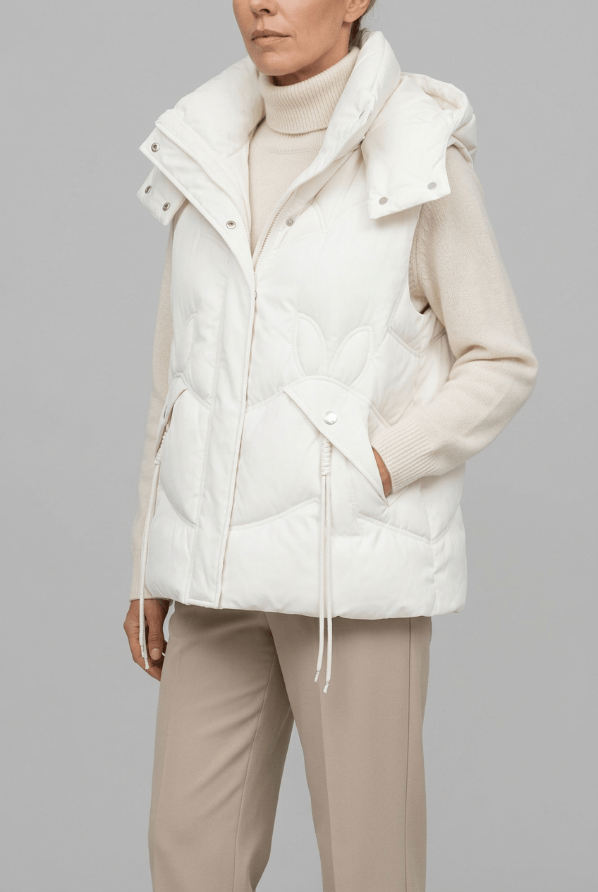 Women's Puffer Gilet | Detachable Hood
