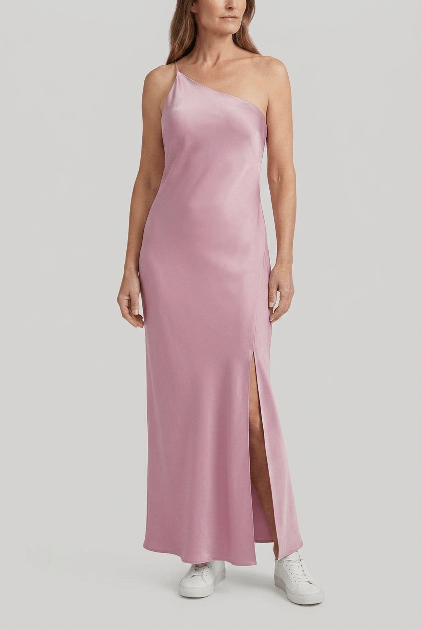 Women's Backless Maxi Dress | Side Split & Cross Back