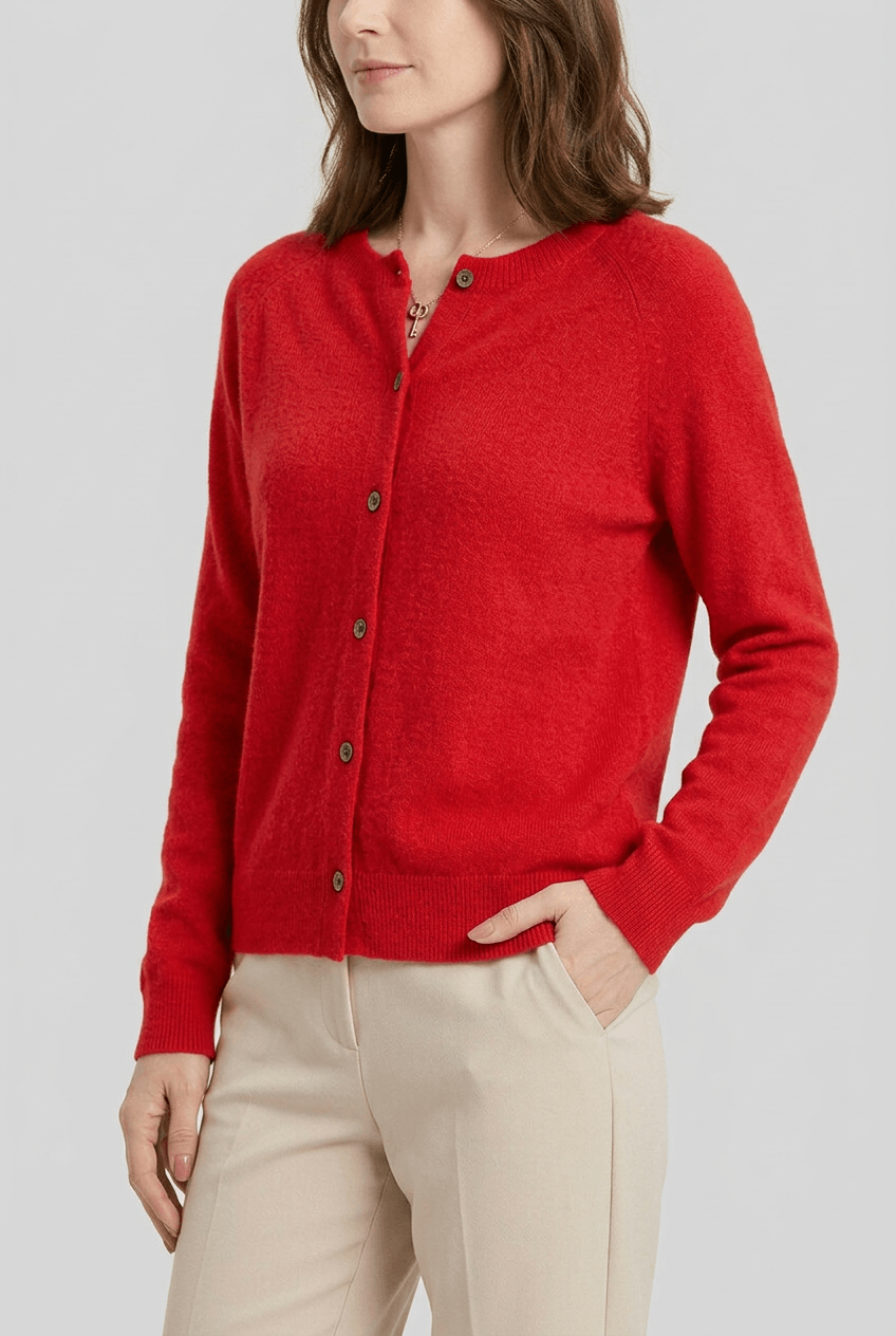 Women's Ribbed Cardigan | Long Sleeves & Button Front