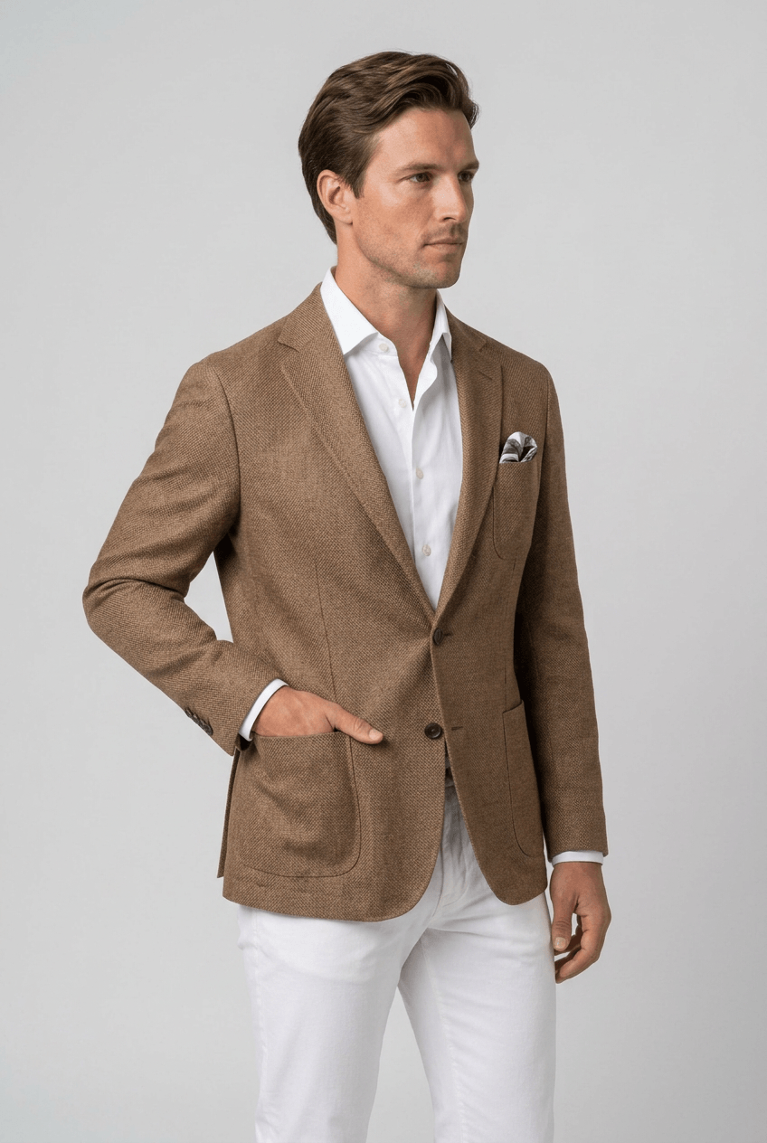Men's Blazer | Two-Button Front & Patch Pockets