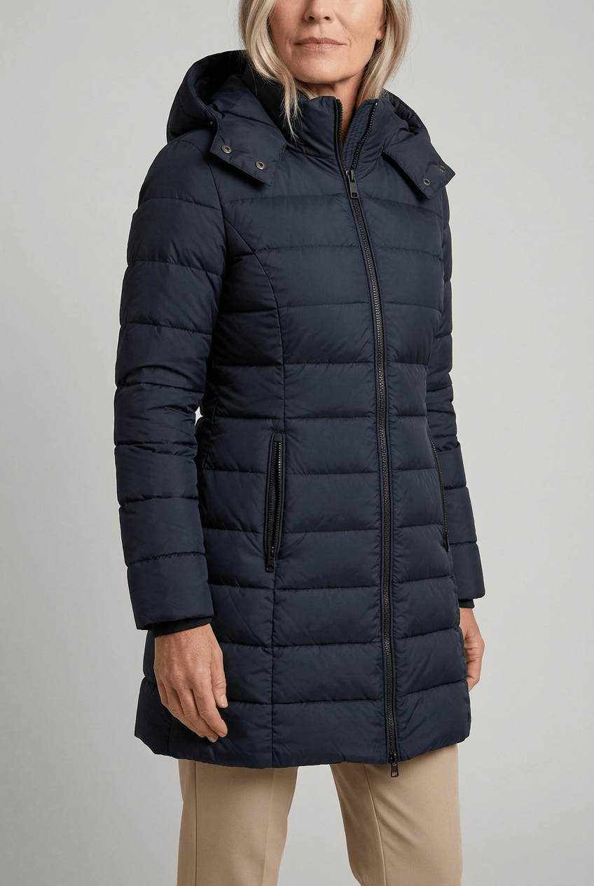 Women's Hooded Puffer Coat | Full Zip & Quilted