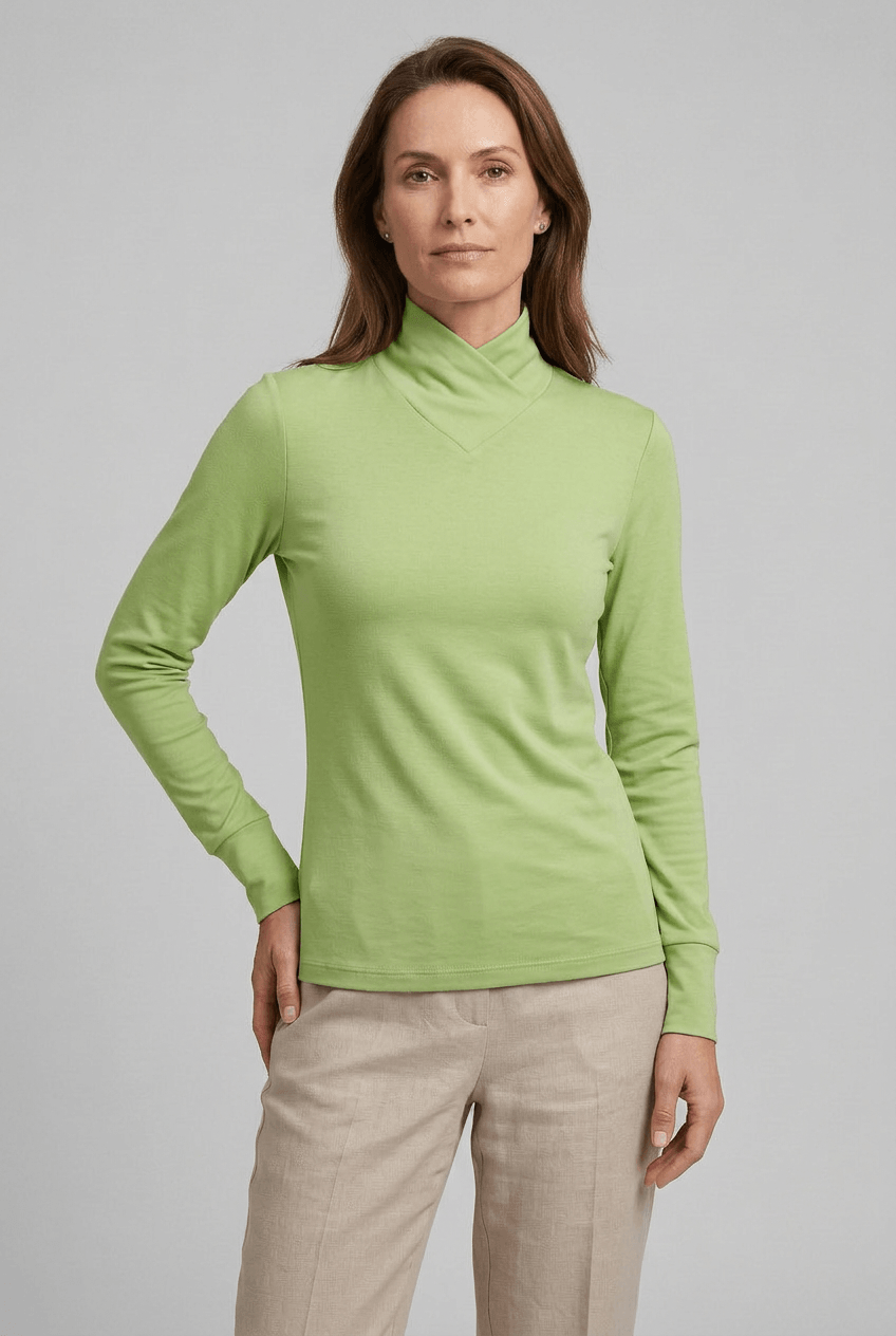 Women's Top | High Neck Slim Fit