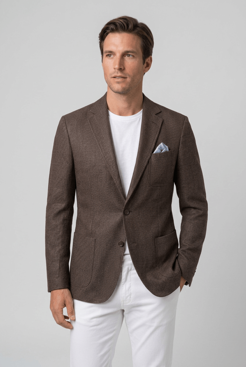Men's Blazer | Two-Button Front & Patch Pockets