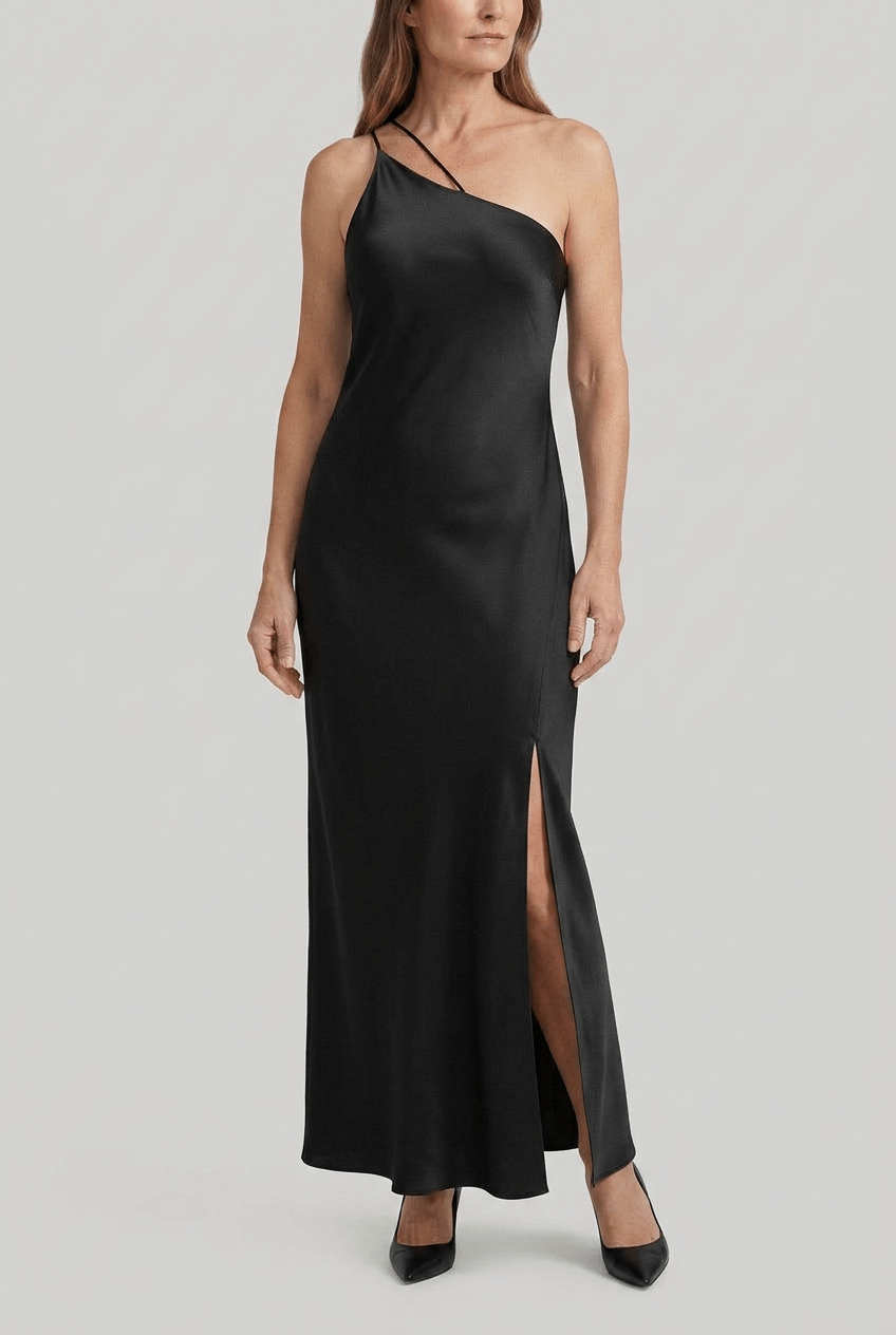 Women's Backless Maxi Dress | Side Split & Cross Back