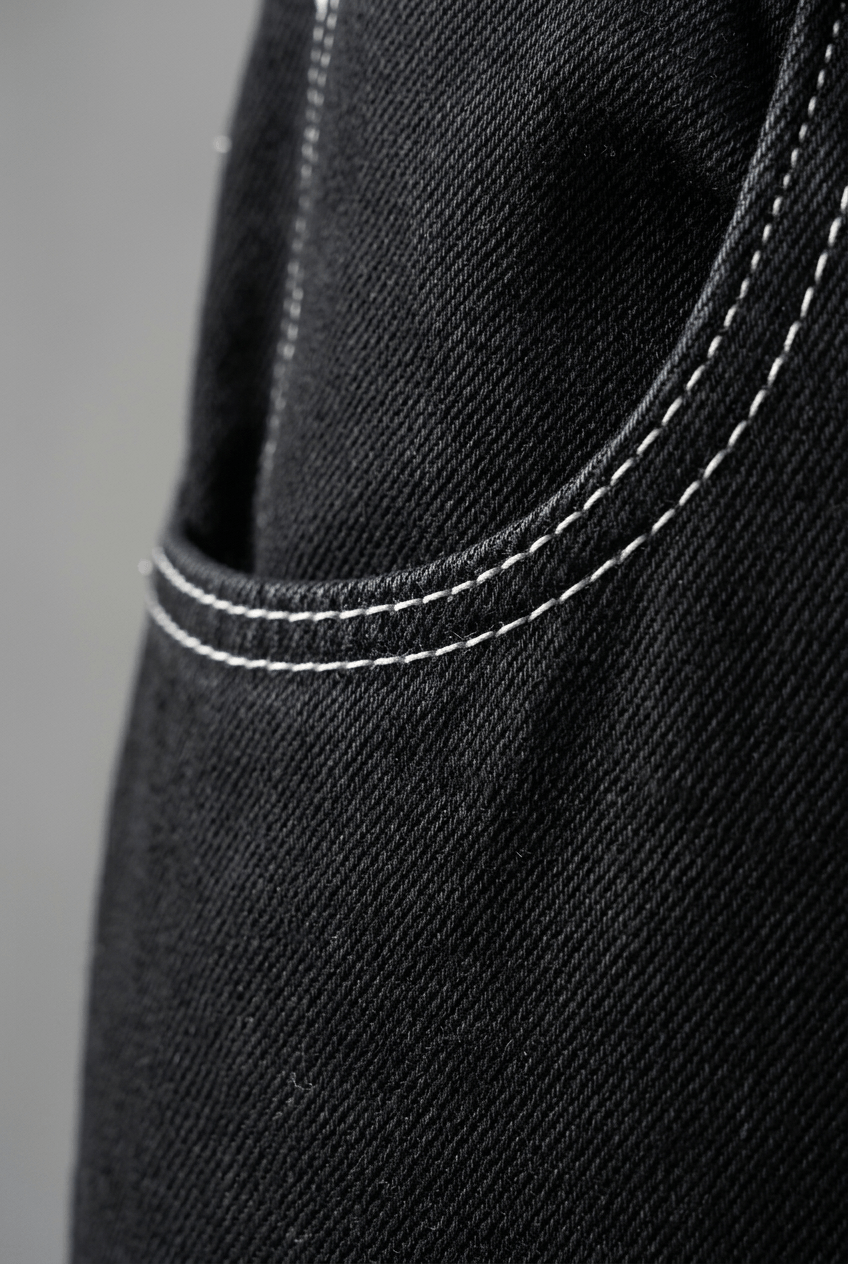 Men's Baggy Jeans | Contrast Stitch & Wide Leg