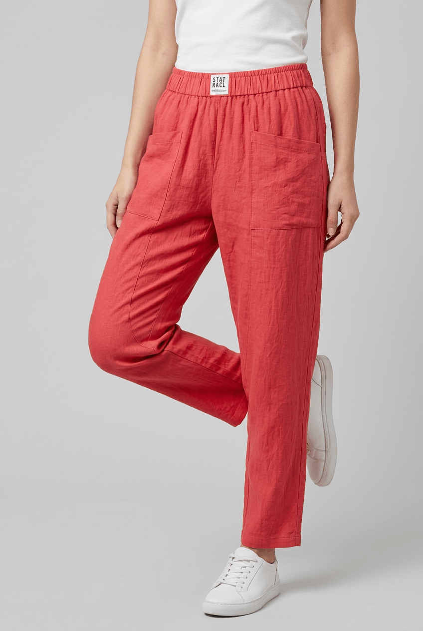 Women's Trousers | Elasticated Waist & Large Patch Pockets