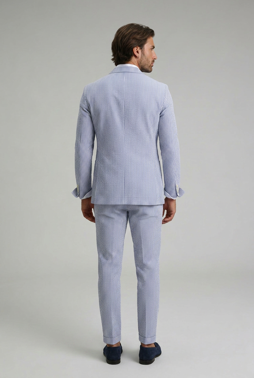 Men’s Notch Lapel Long Sleeve Suit | Slim Fit