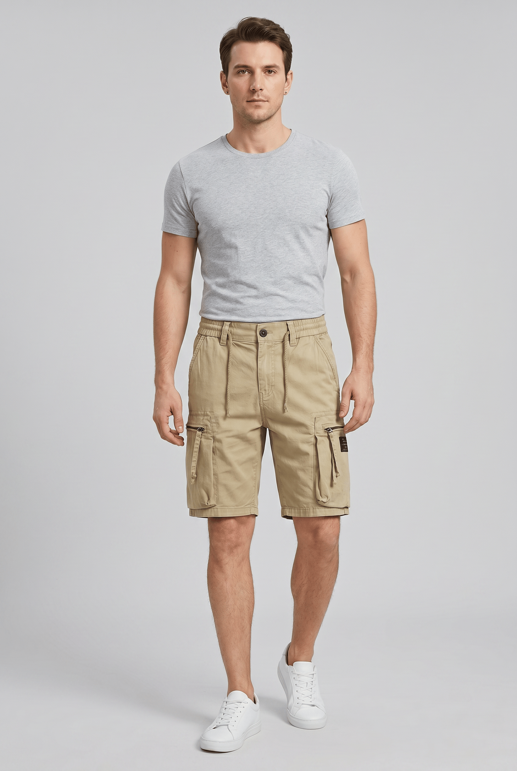 Men's Tactical Cargo Drawstring Summer Shorts | Multi Pocket