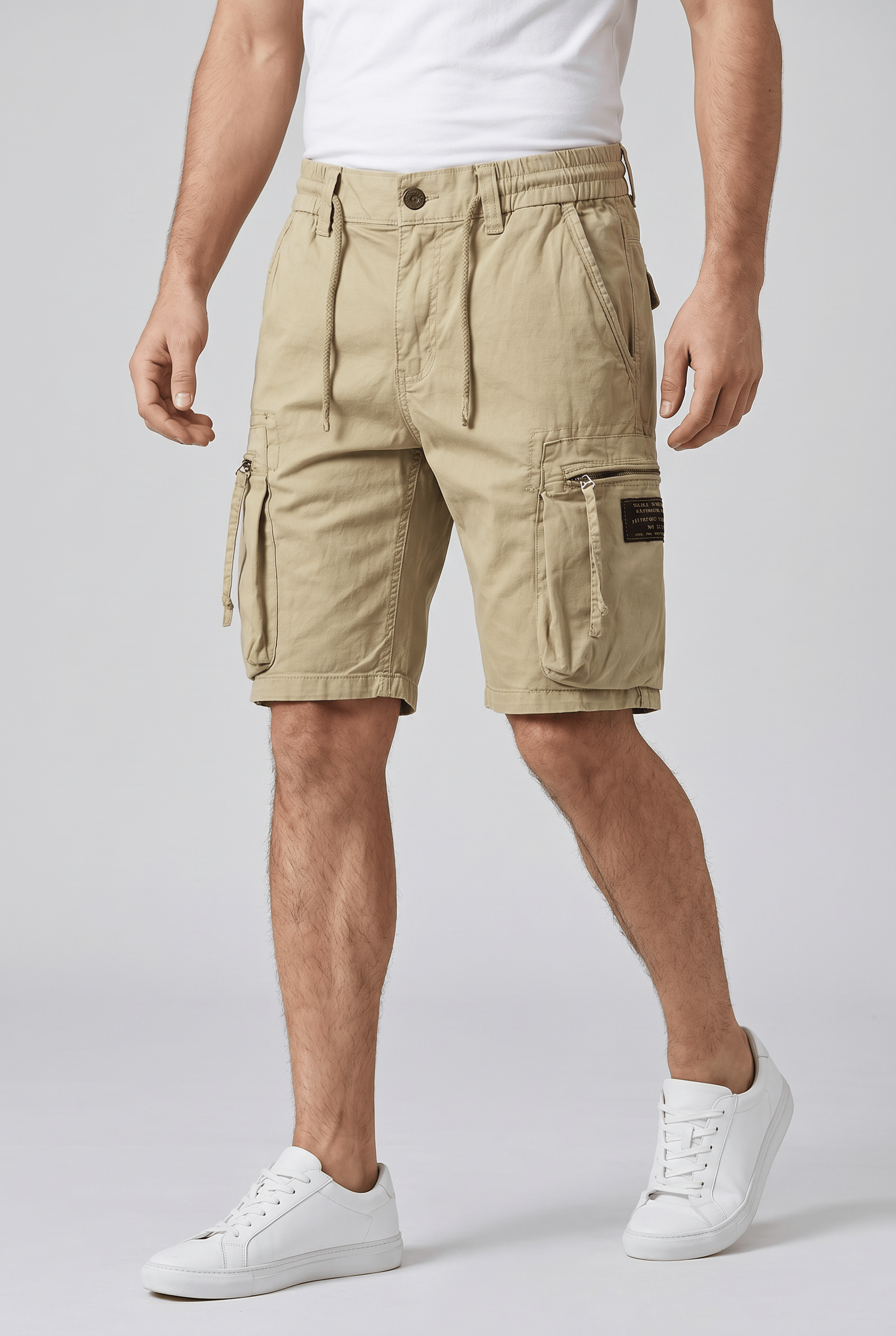 Men's Tactical Cargo Drawstring Summer Shorts | Multi Pocket
