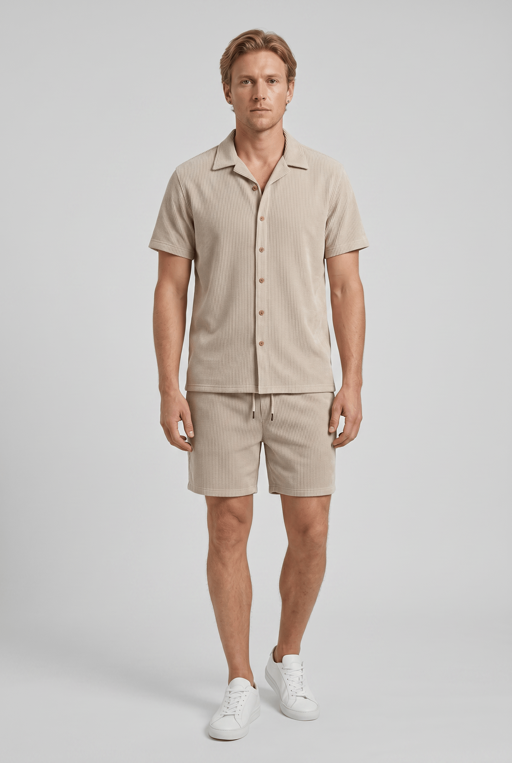 Men’s Ribbed Co-Ord Summer Set | Casual