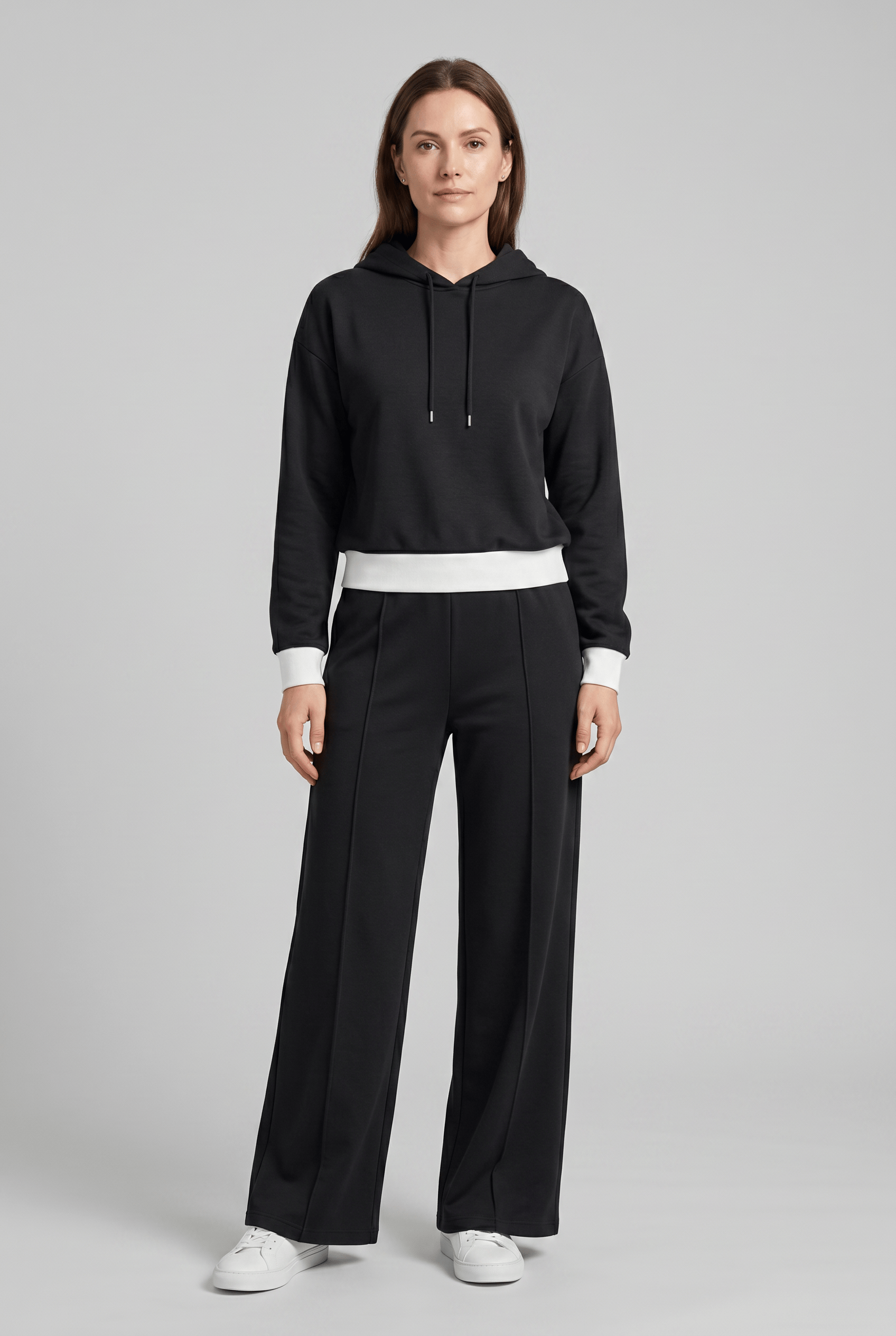 Women’s Wide Leg Co-Ord Hoodie Tracksuit Set | Casual