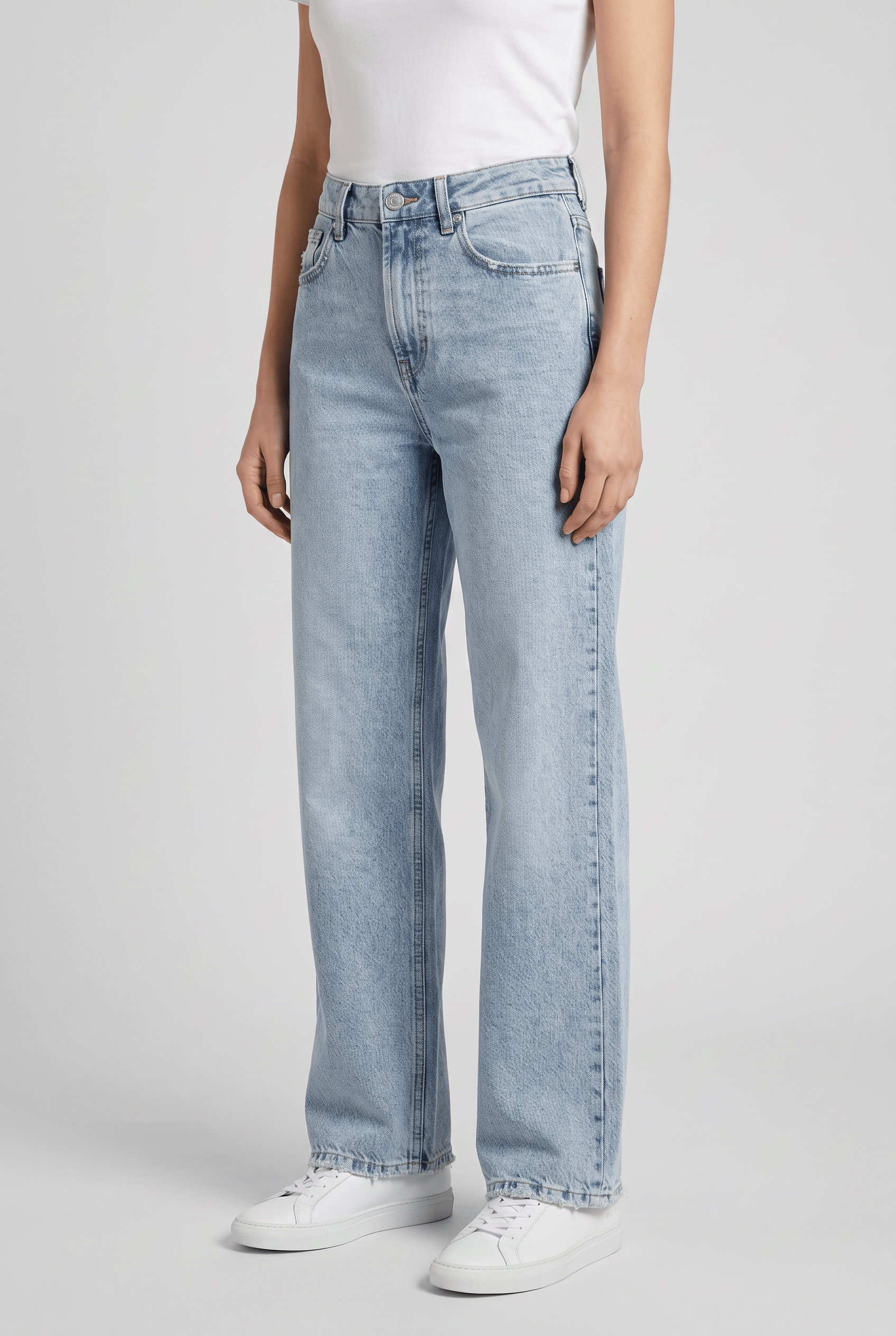 Women’s Vintage Ripped High Waisted Jeans | Straight Leg