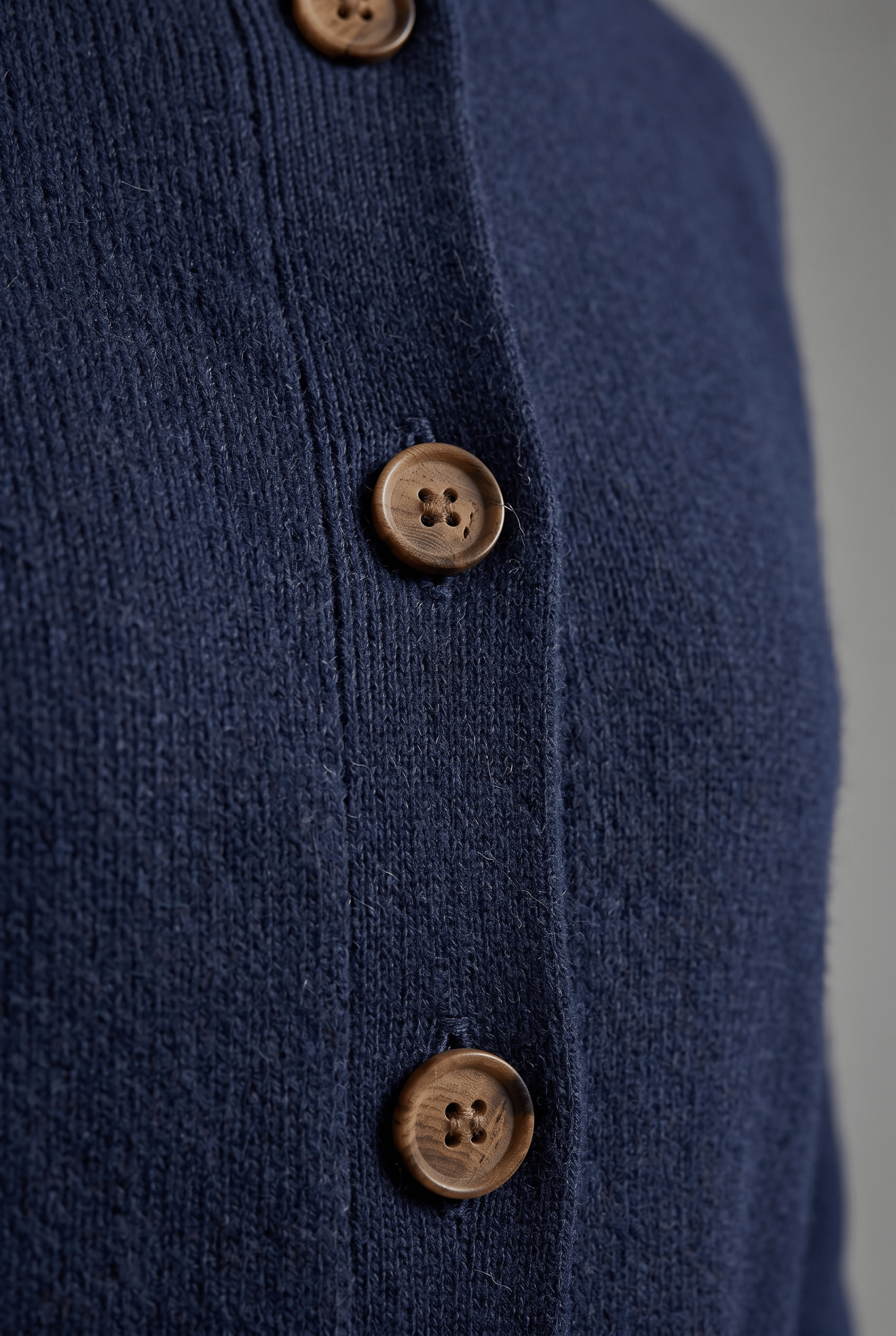 Women's Stand Collar Long Sleeves Knit Button Cardigan | Ribbed Cuff