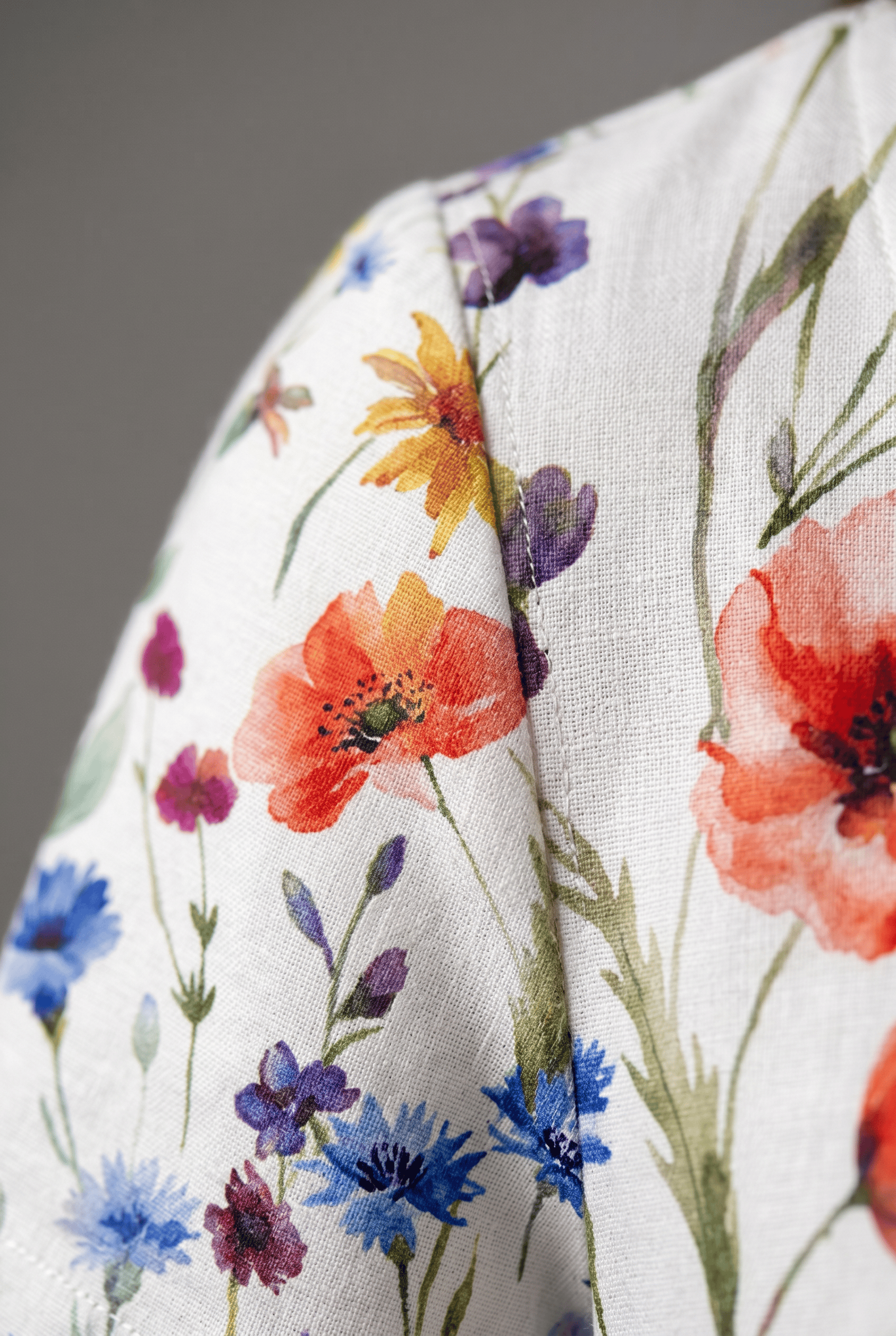 Women's Short Sleeve Round Neck Floral Print Pleated Dress | Midi