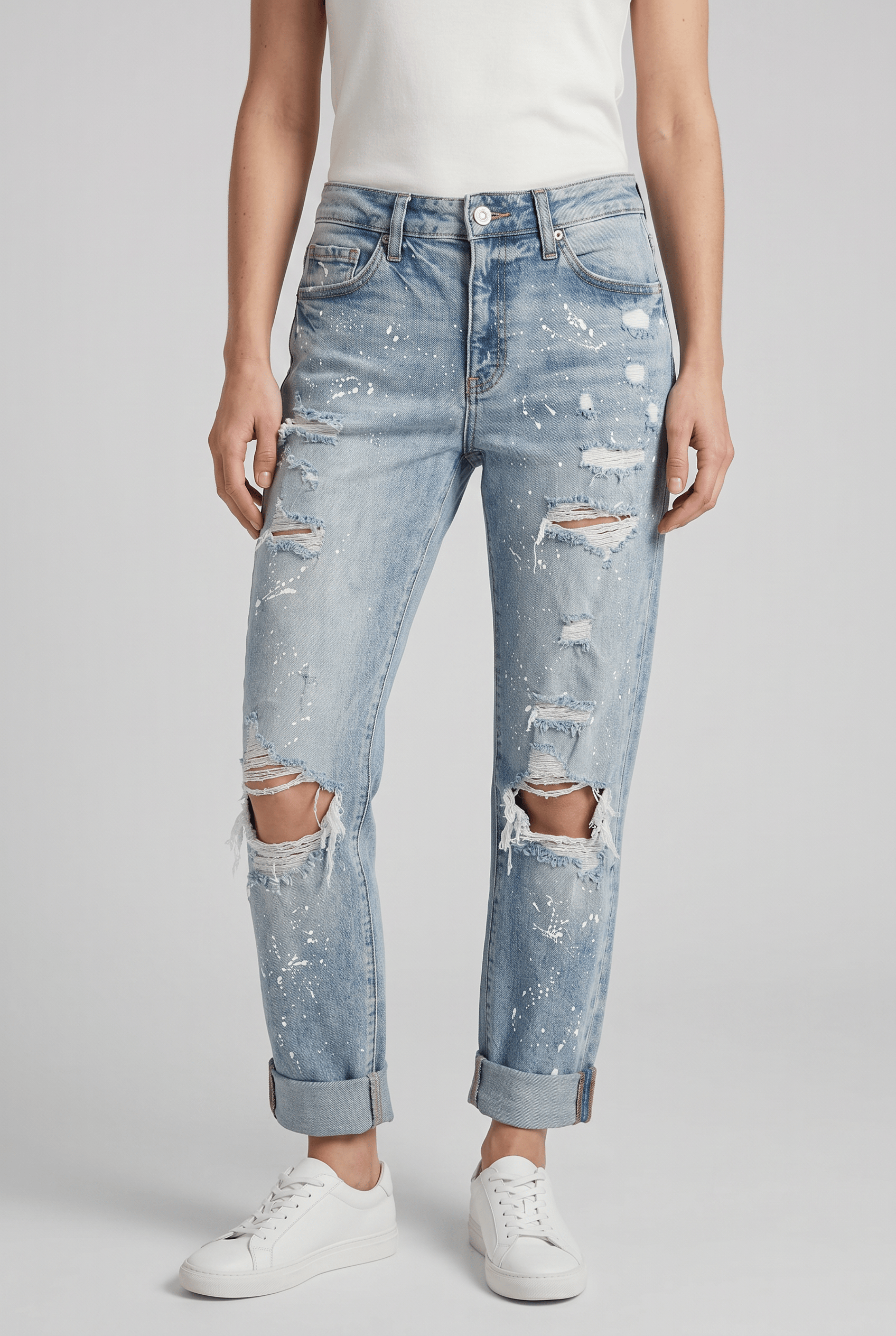 Women’s Casual Ripped High Waist Jeans | Slim Fit