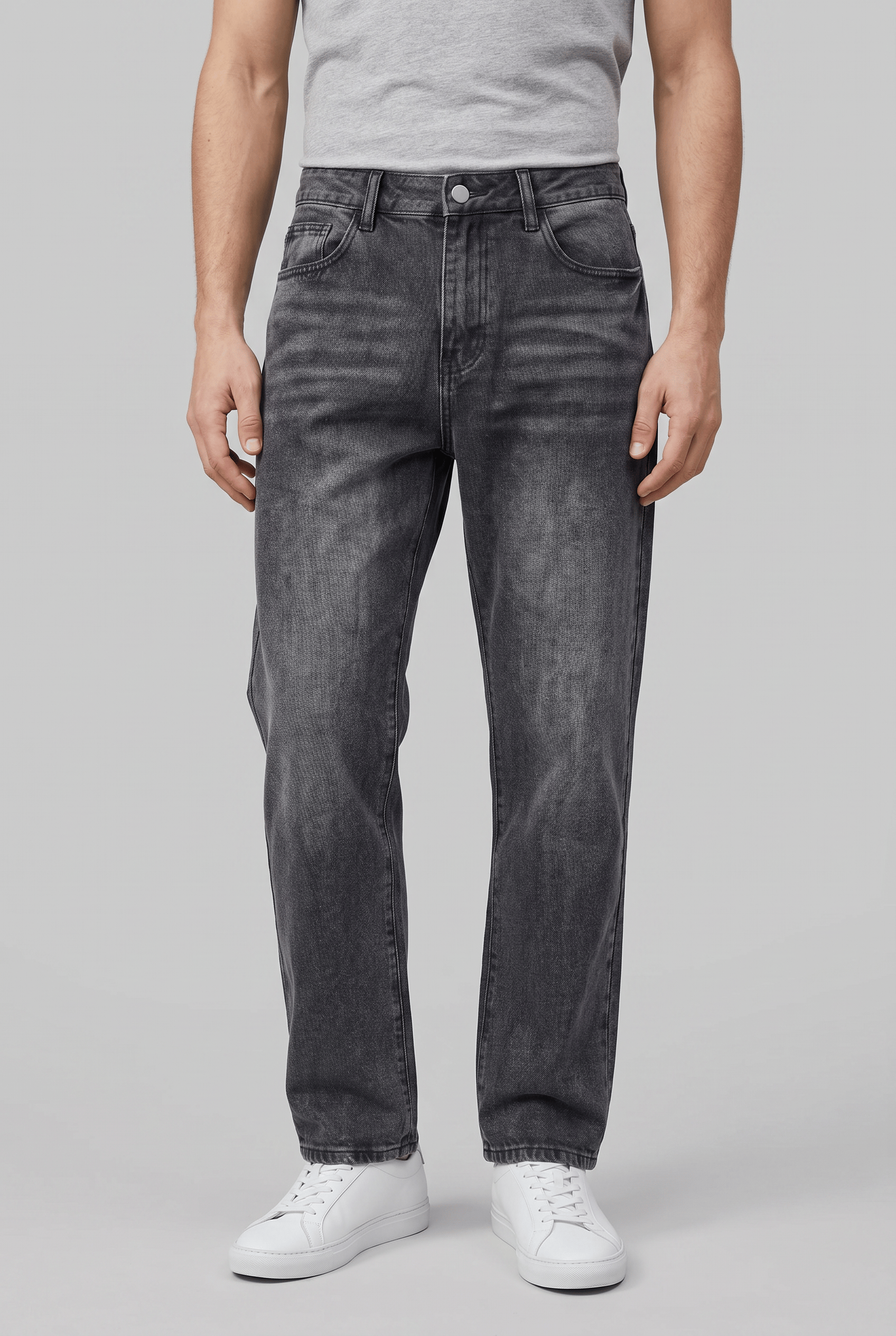 Men’s Straight Fit Vintage Washed Jeans | Classic