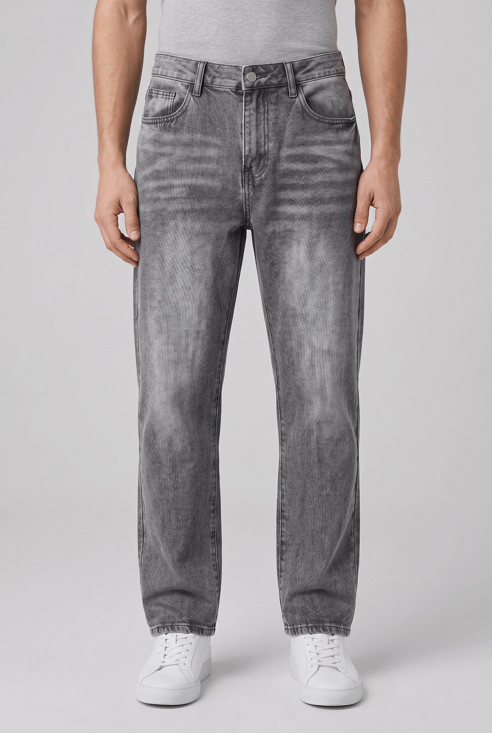 Men’s Straight Fit Vintage Washed Jeans | Classic