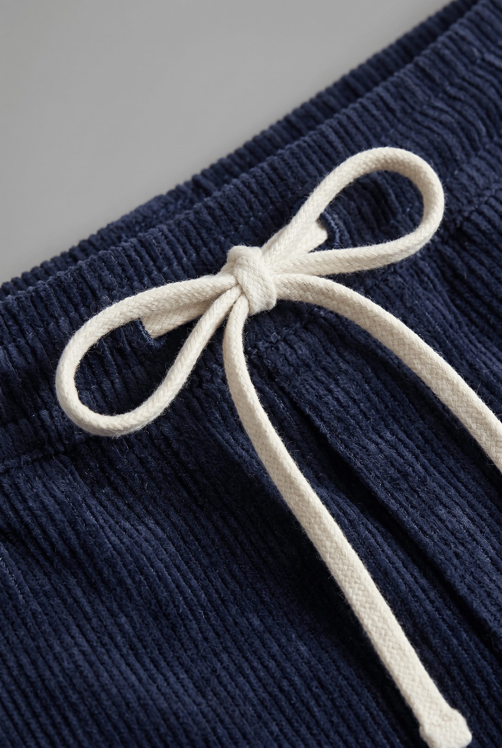 Men's Drawstring Wide Leg Shorts | Ribbed