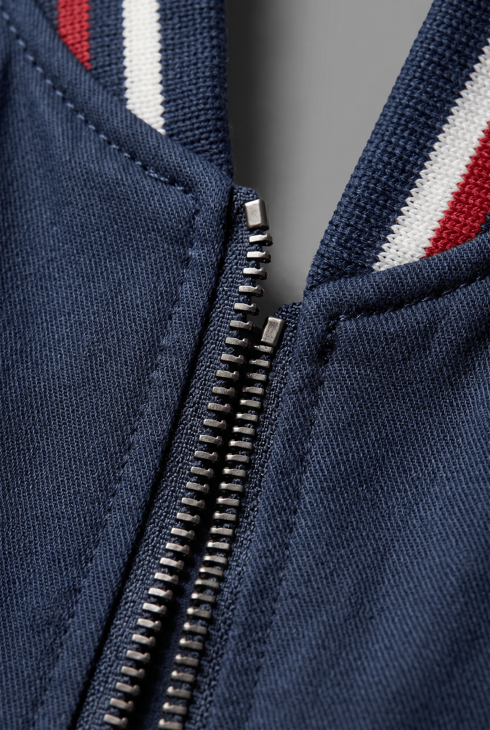 Men’s Classic Bomber Ribbed Trim Jacket | Zip-Up