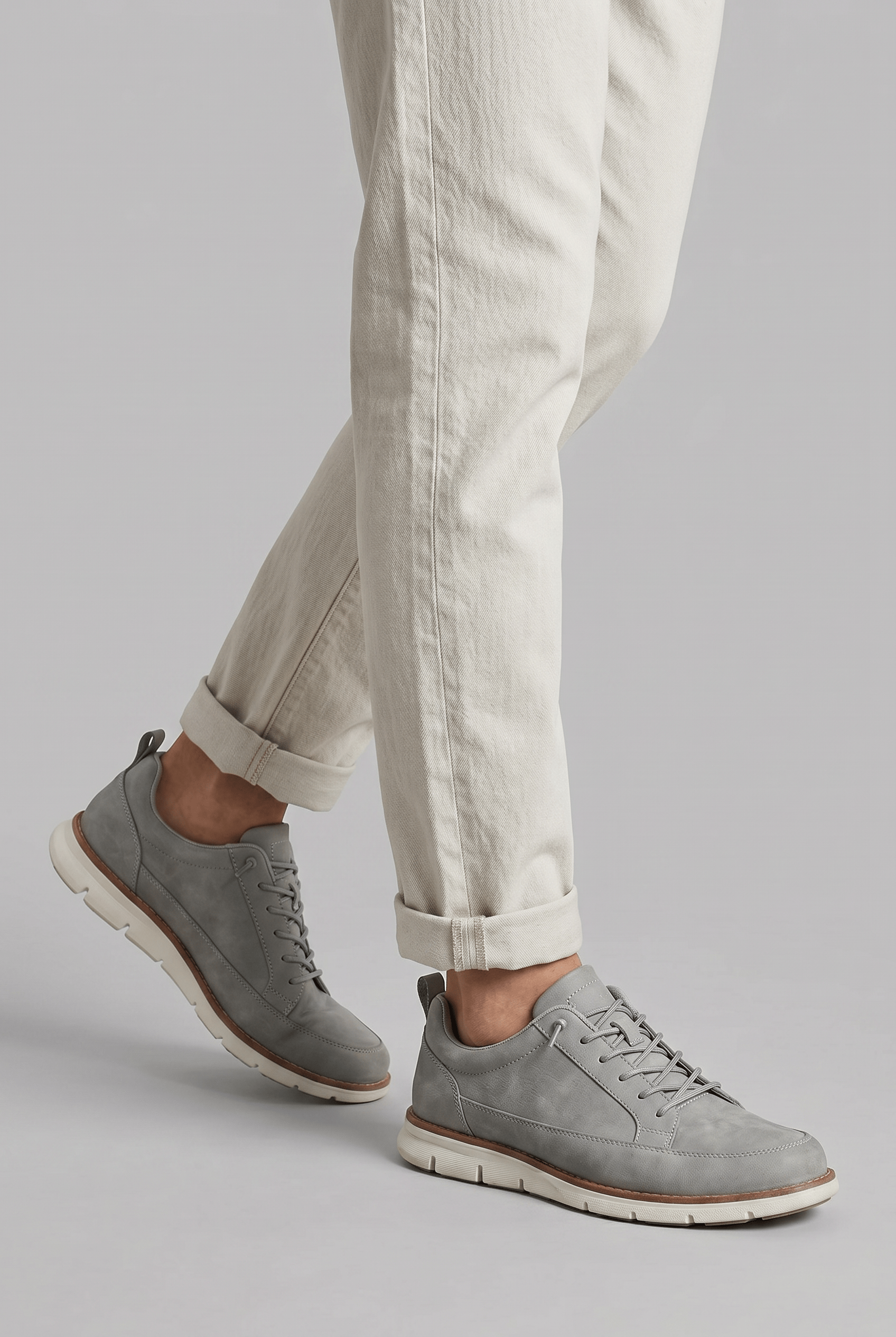 Men's Lace Up Round Toe Casual Shoes | Slip On