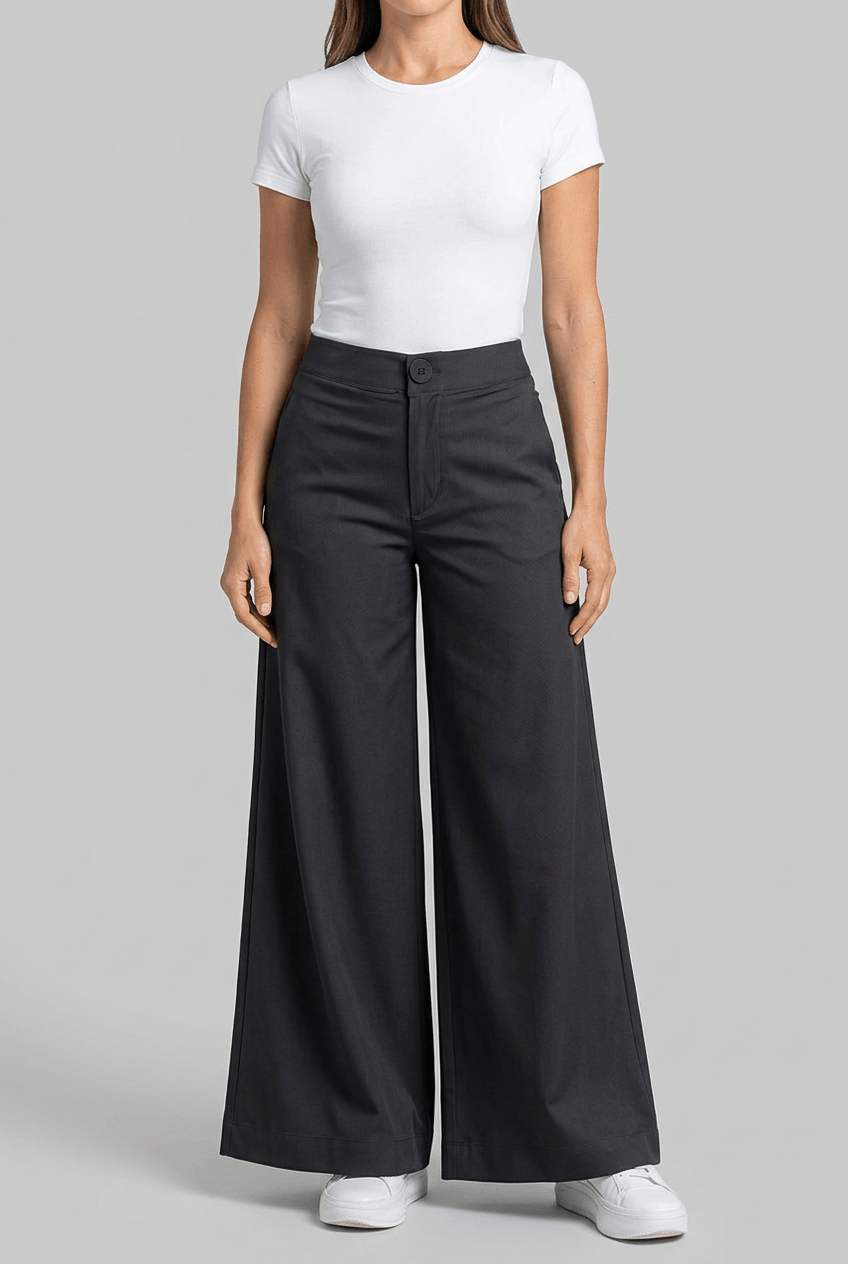 Women's Palazzo Wide Leg Trousers | High Waisted Flare