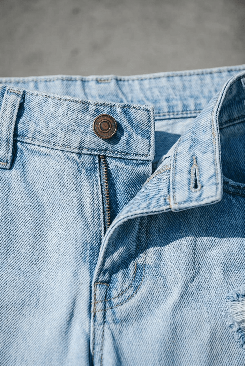 Women's High-Waisted Wide Leg Jeans | Ripped Knee Distressed