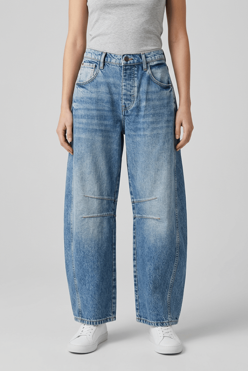Women's Wide Leg Barrel Jeans