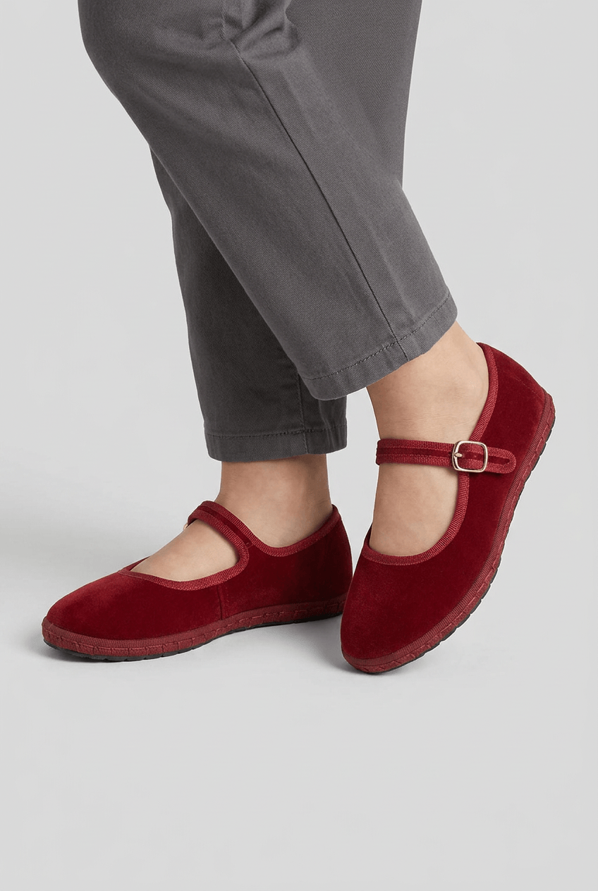 Women's Shoe | Round Toe Buckle Strap Mary Jane Ballet Flats