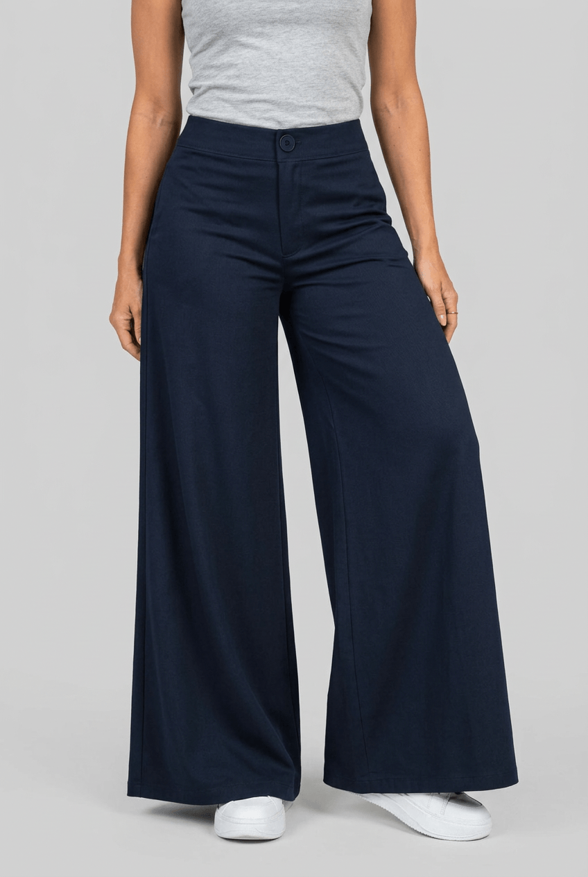 Women's Palazzo Wide Leg Trousers | High Waisted Flare