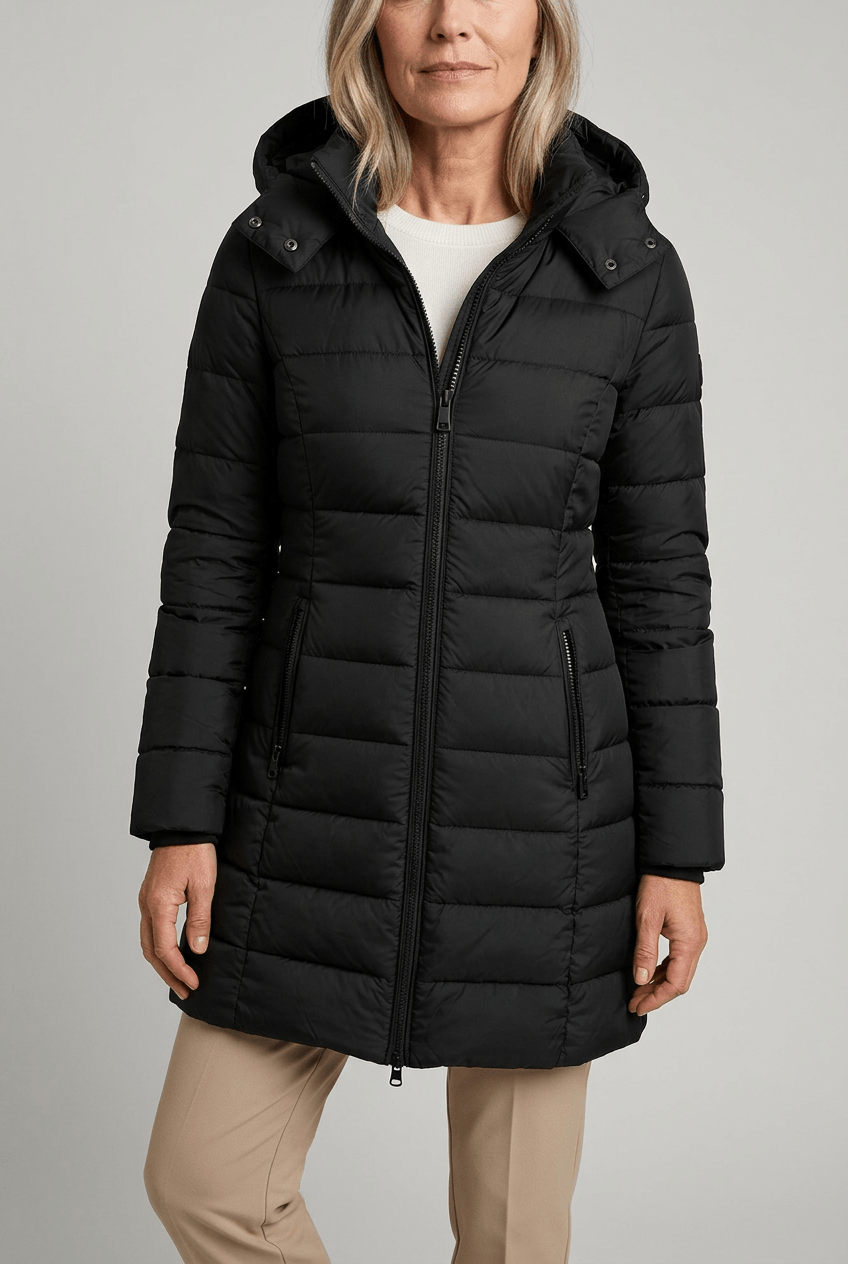 Women's Hooded Puffer Coat | Full Zip & Quilted