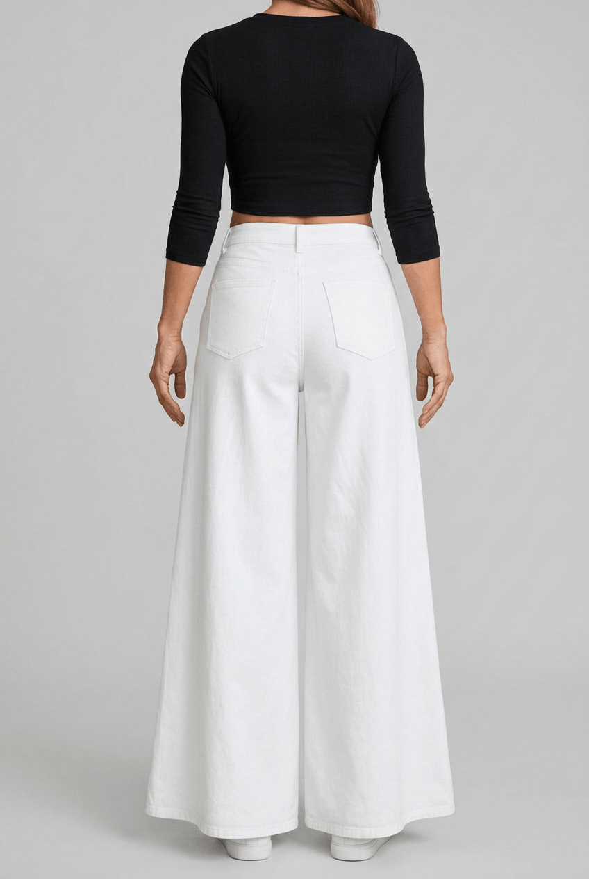 Women's Palazzo Wide Leg Trousers | High Waisted Flare