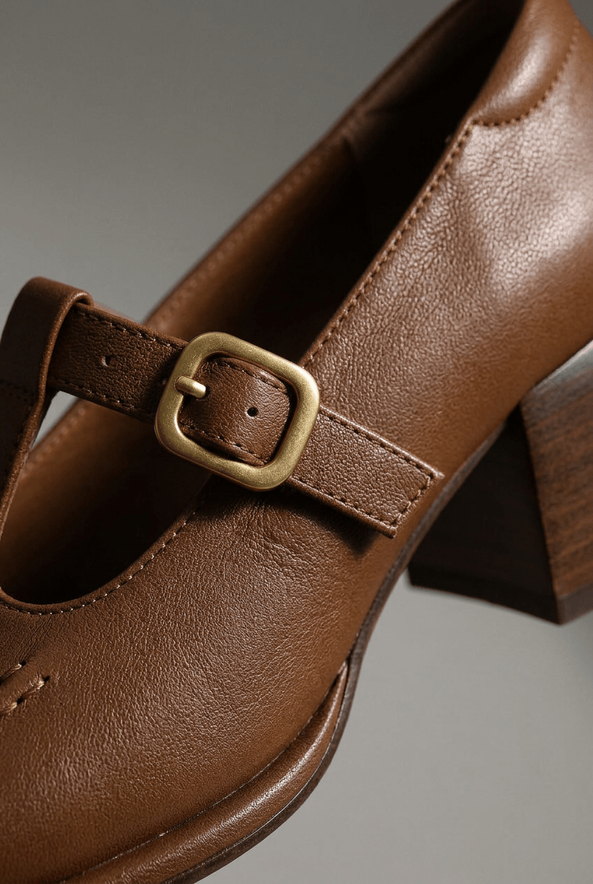 Women's Shoe | Adjustable Strap Square Toe