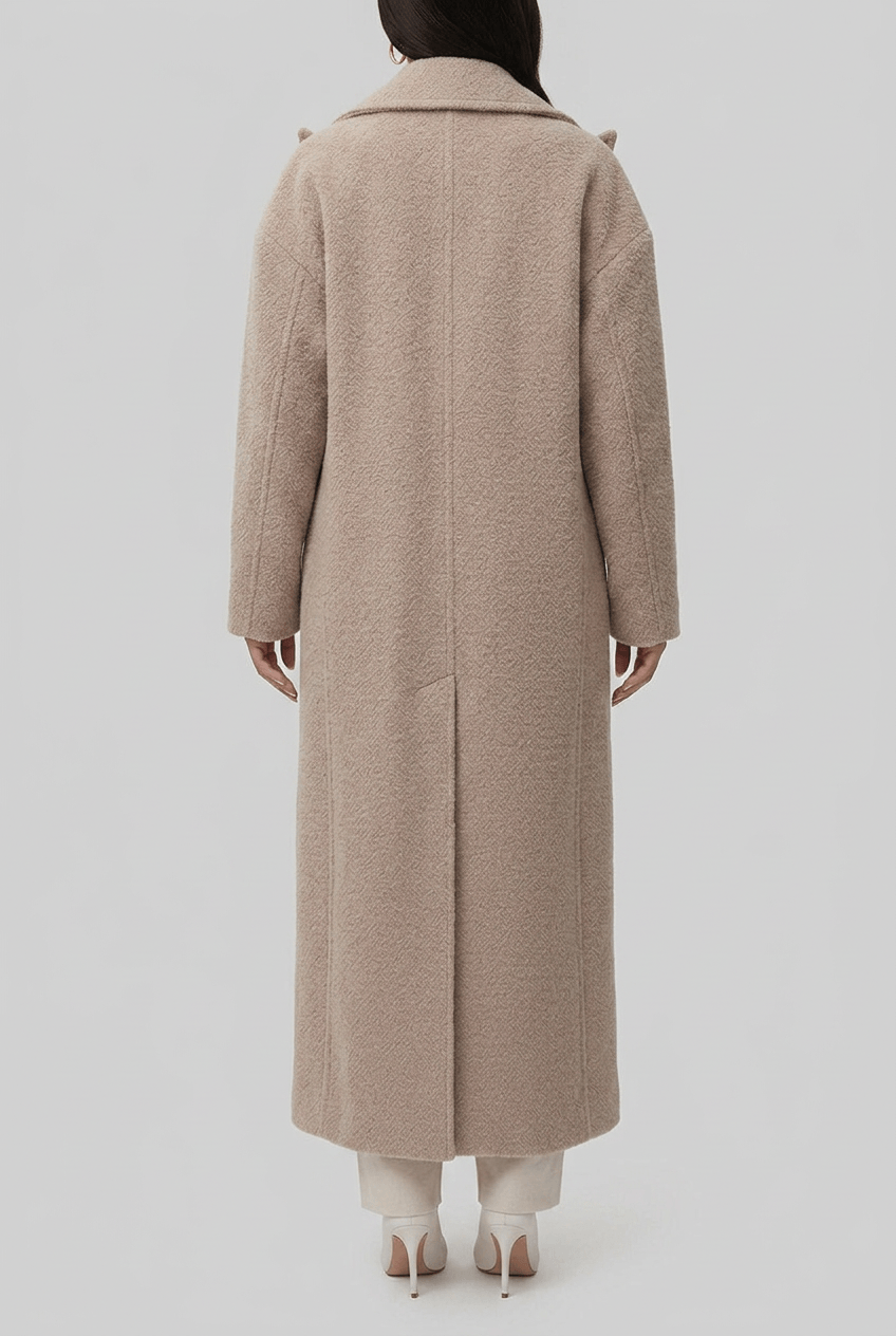 Women's Oversized Long Coat | Button Front
