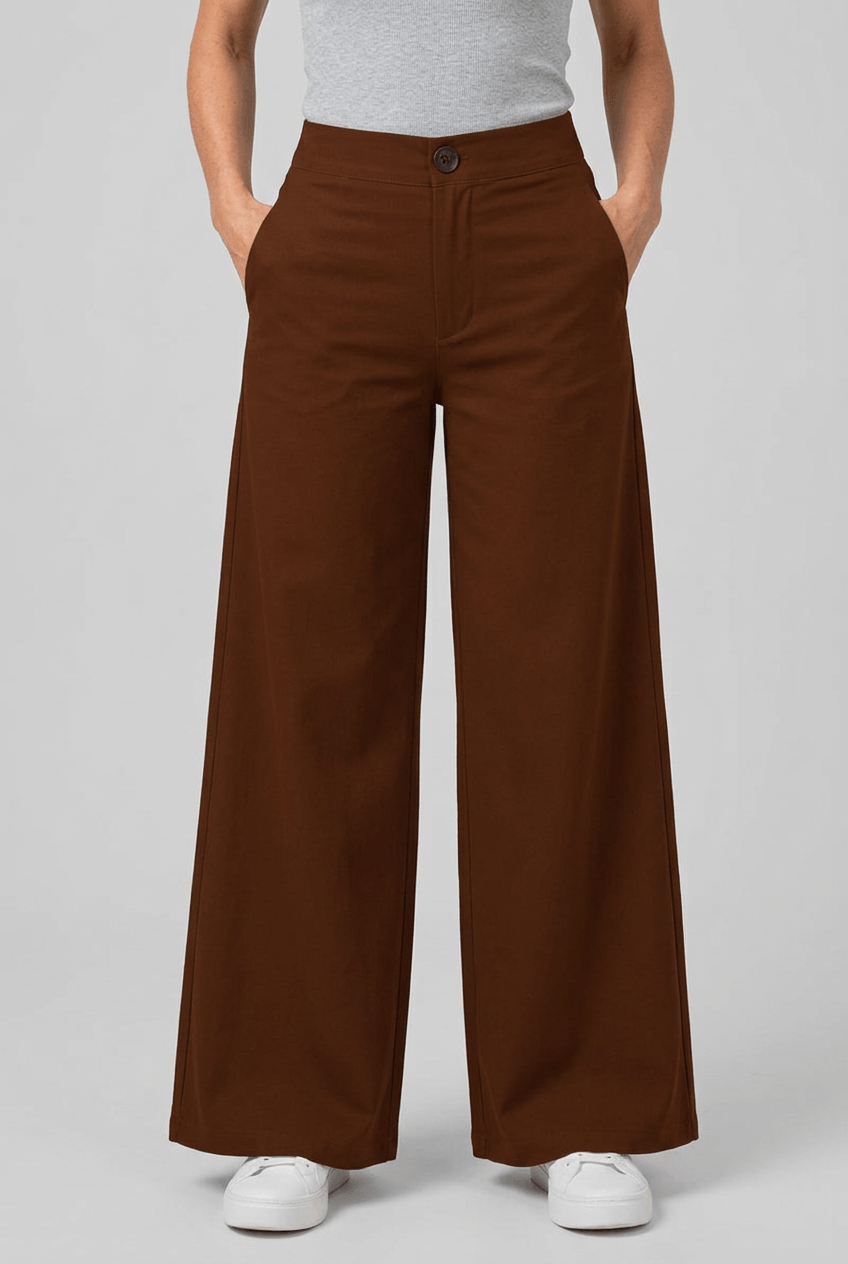 Women's Palazzo Wide Leg Trousers | High Waisted Flare