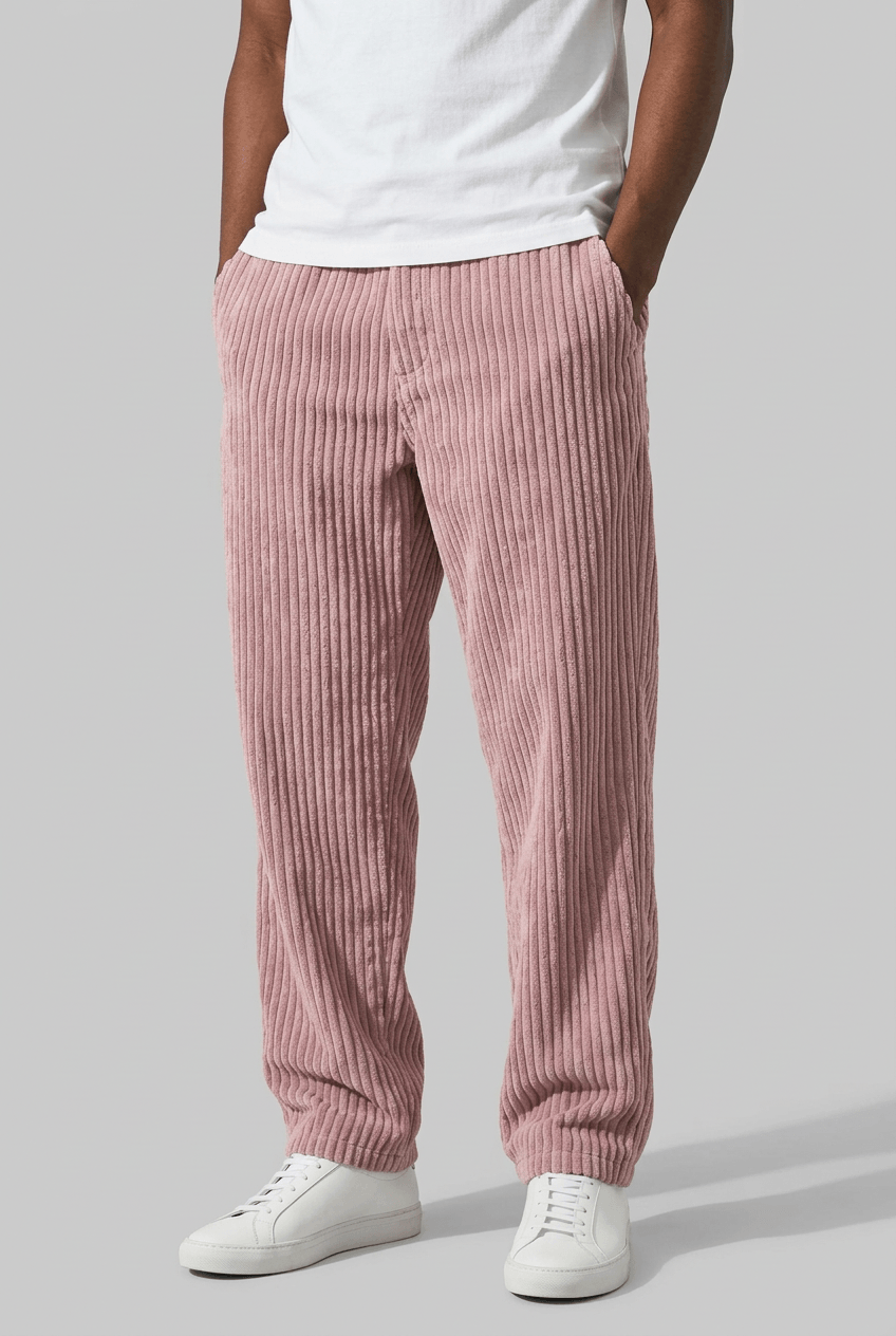 Men's Corduroy Trousers | Wide Wale Straight Fit
