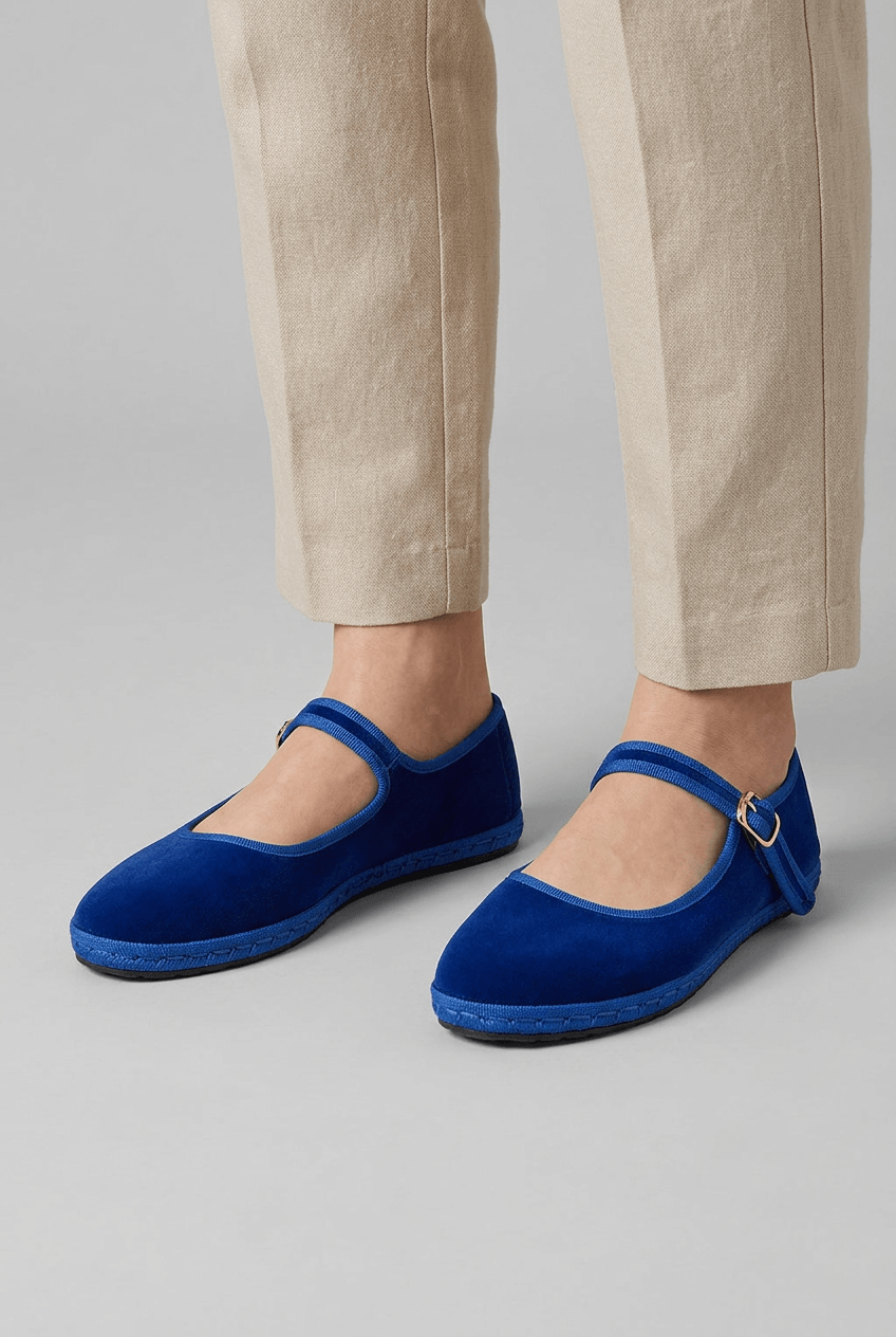 Women's Shoe | Round Toe Buckle Strap Mary Jane Ballet Flats